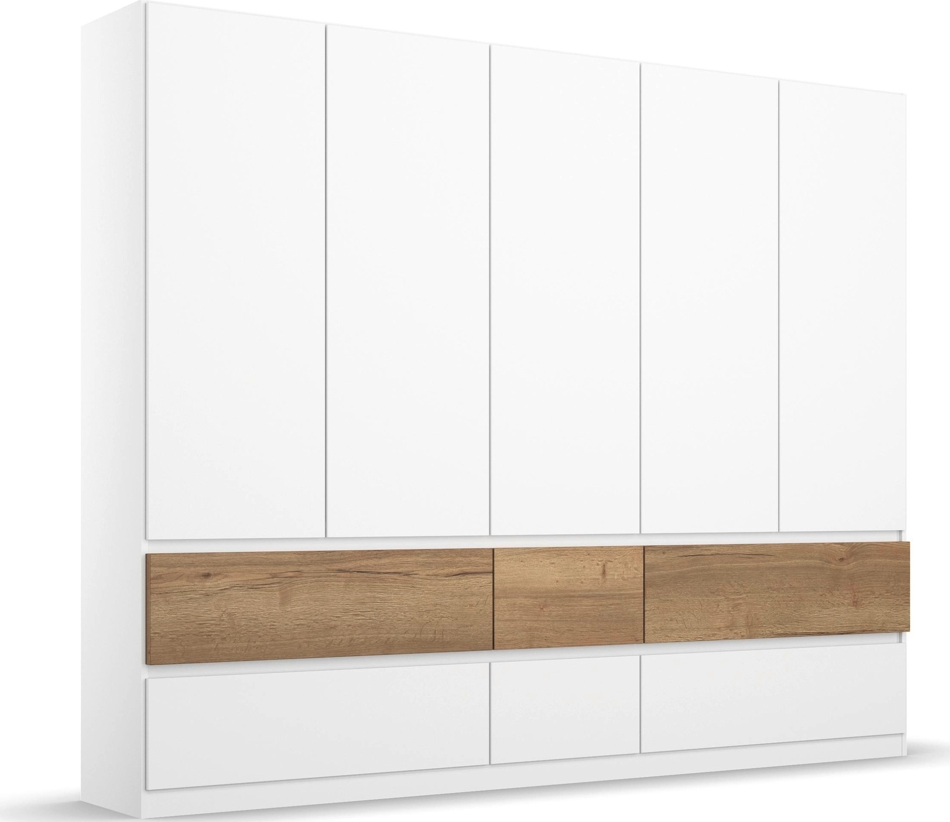 rauch Drehtürenschrank "Winnipeg", grifflose Front, Schubkästen m. Griffmul günstig online kaufen