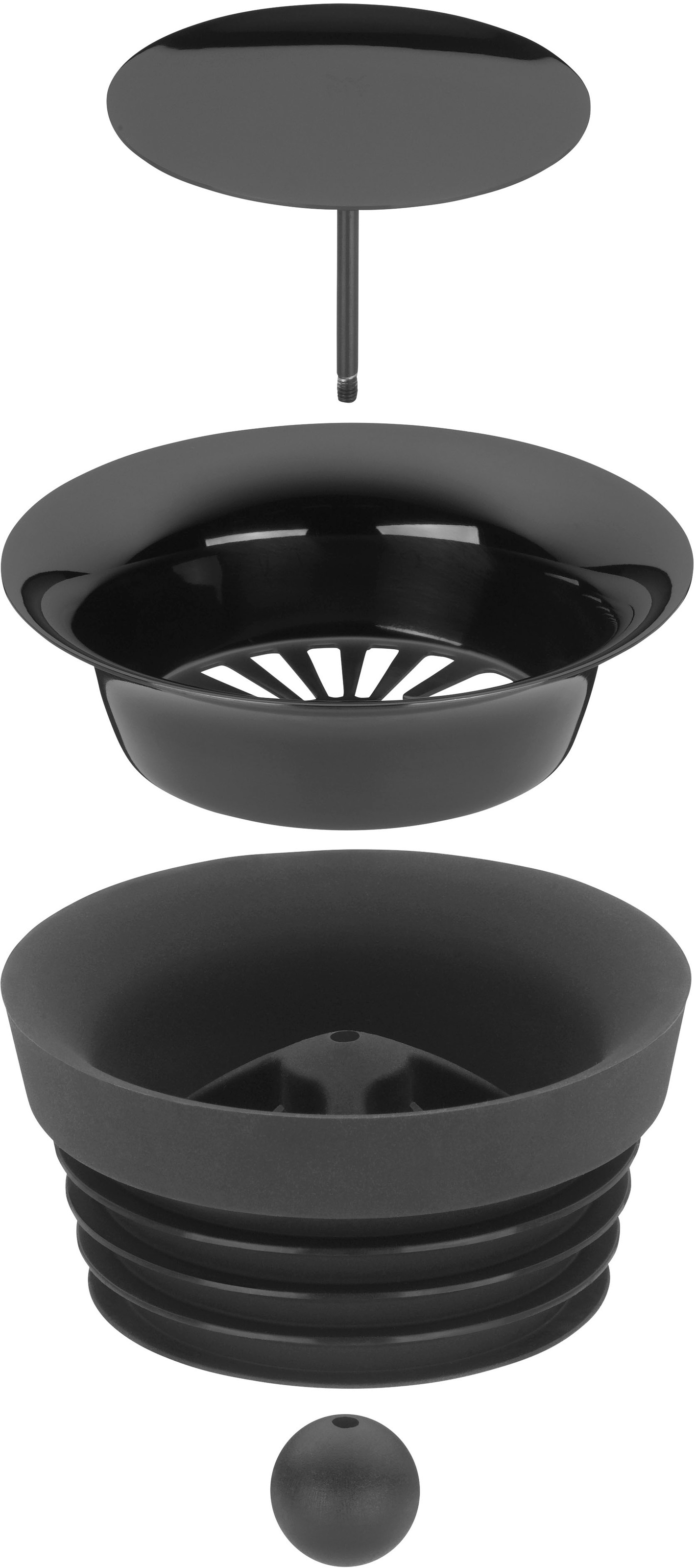 WMF Wasserkaraffe »Basic«, 1 Liter, Glaskaraffe, integriertes Sieb, tropffrei