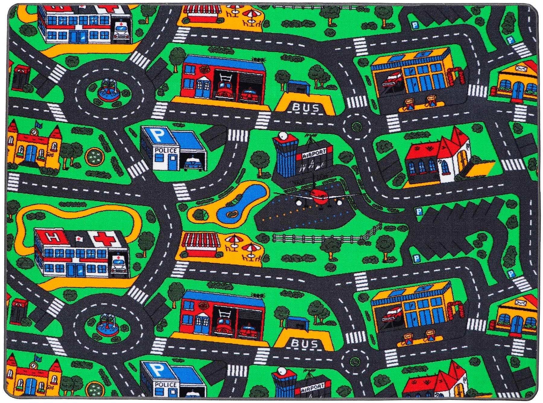 Primaflor-Ideen in Textil Kinderteppich »CITY, Made in Belgium«, rechteckig günstig online kaufen