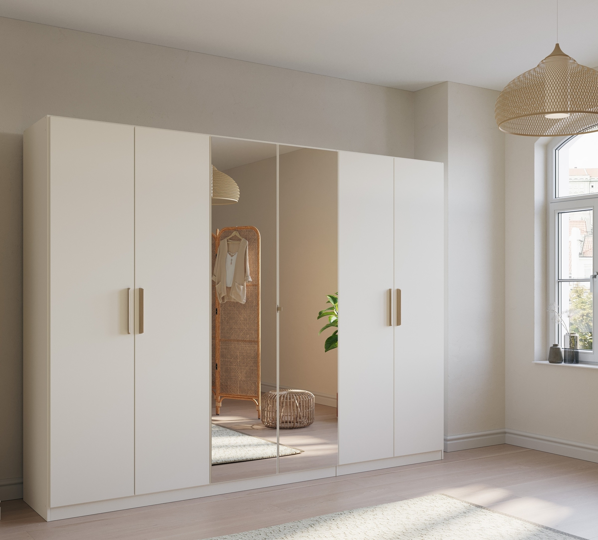 rauch Kleiderschrank »Skandi by Quadra Spin Schlafzimmerschrank«, im Landha günstig online kaufen