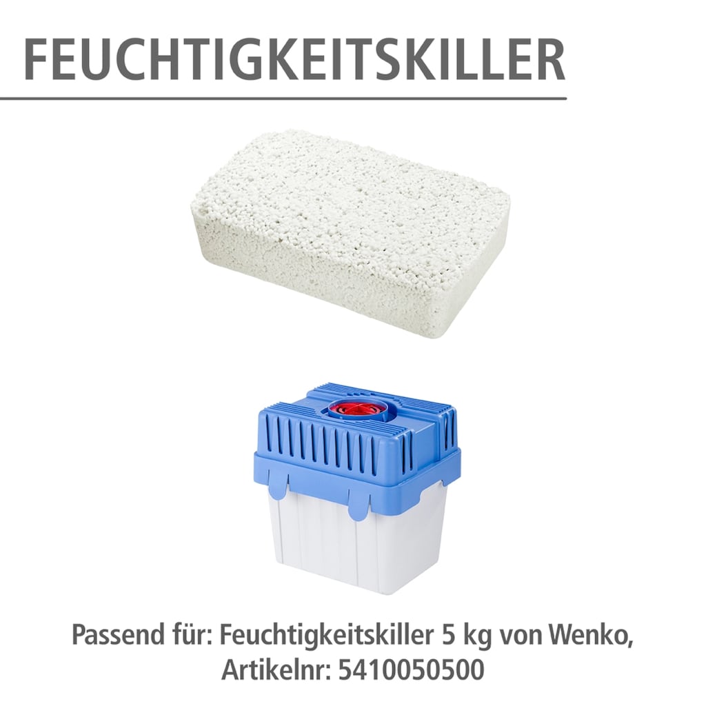 WENKO Luftentfeuchter-Nachfüllpack »Feuchtigkeitskiller«, (1 St.), 5 Kg, geruchslos