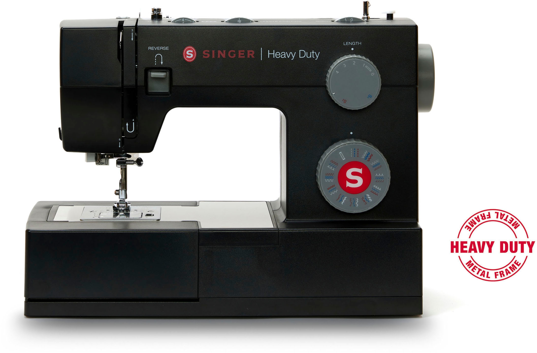 Singer Freiarm-Nähmaschine »Heavy Duty Black HD4432«, 32 Programme günstig online kaufen