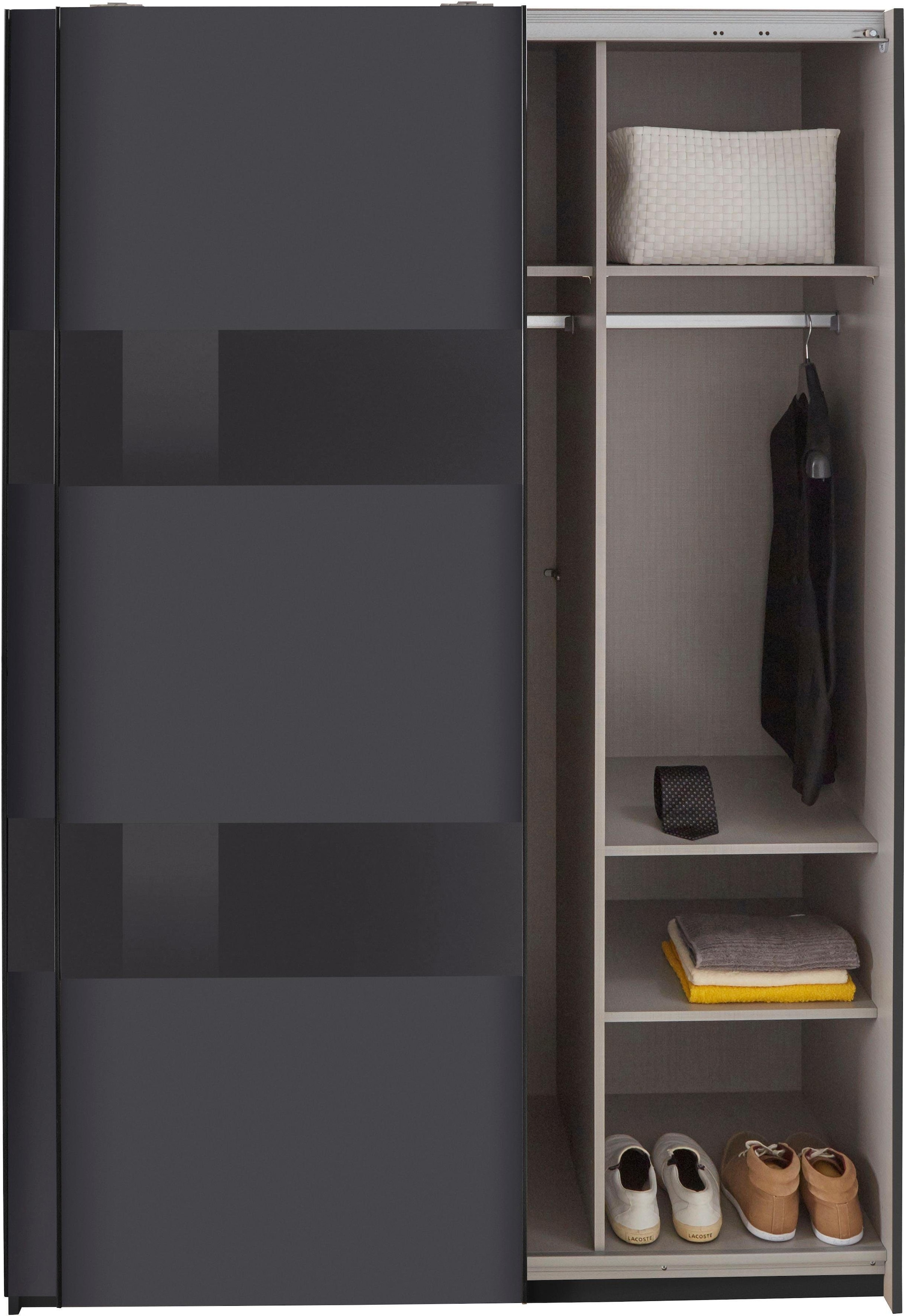 Wimex Schwebetürenschrank »Altona« mit Glaselementen und zusätzlichen Einlegeböden