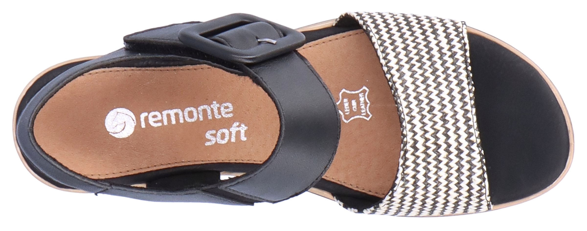 Remonte Sandalette »ELLE-Collection«  Sommerschuh, Sandale, Bequemschuh mit Klett unter der Zierschnalle