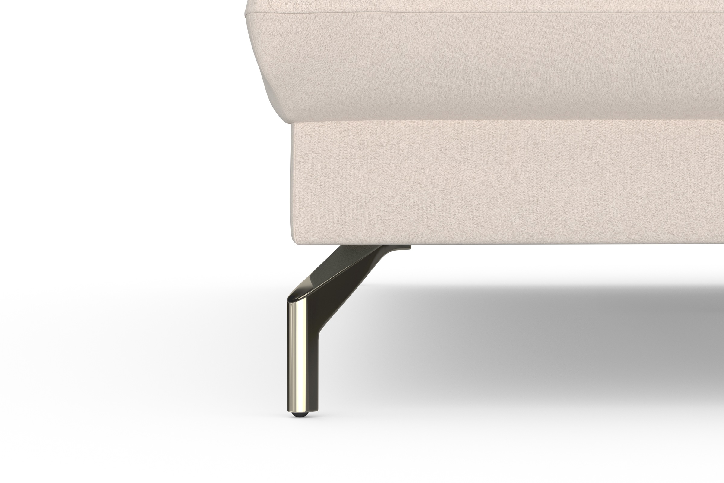 sit&more Ecksofa »Fashion L-Form«, wahlweise mit Kopfteilverstellung, Vorziehsitz, motorisch, Nickelfüße