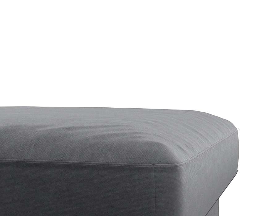 FLEXLUX Pouf »Fiore«, Kaltschaum, Füße Alu+schwarz