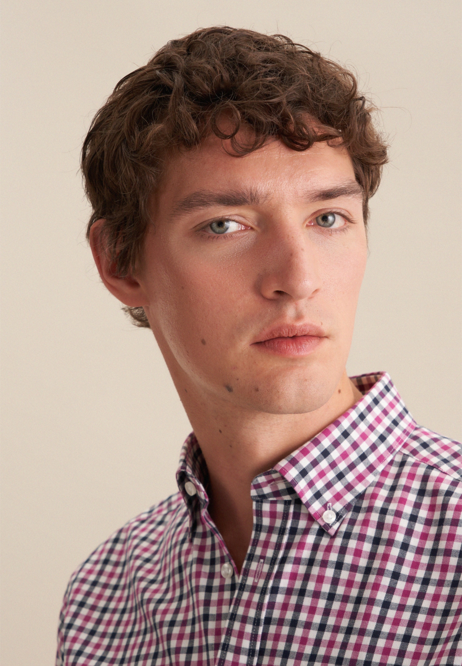 seidensticker Flanellhemd »Regular«, Regular Langarm Button-Down-Kragen Karo