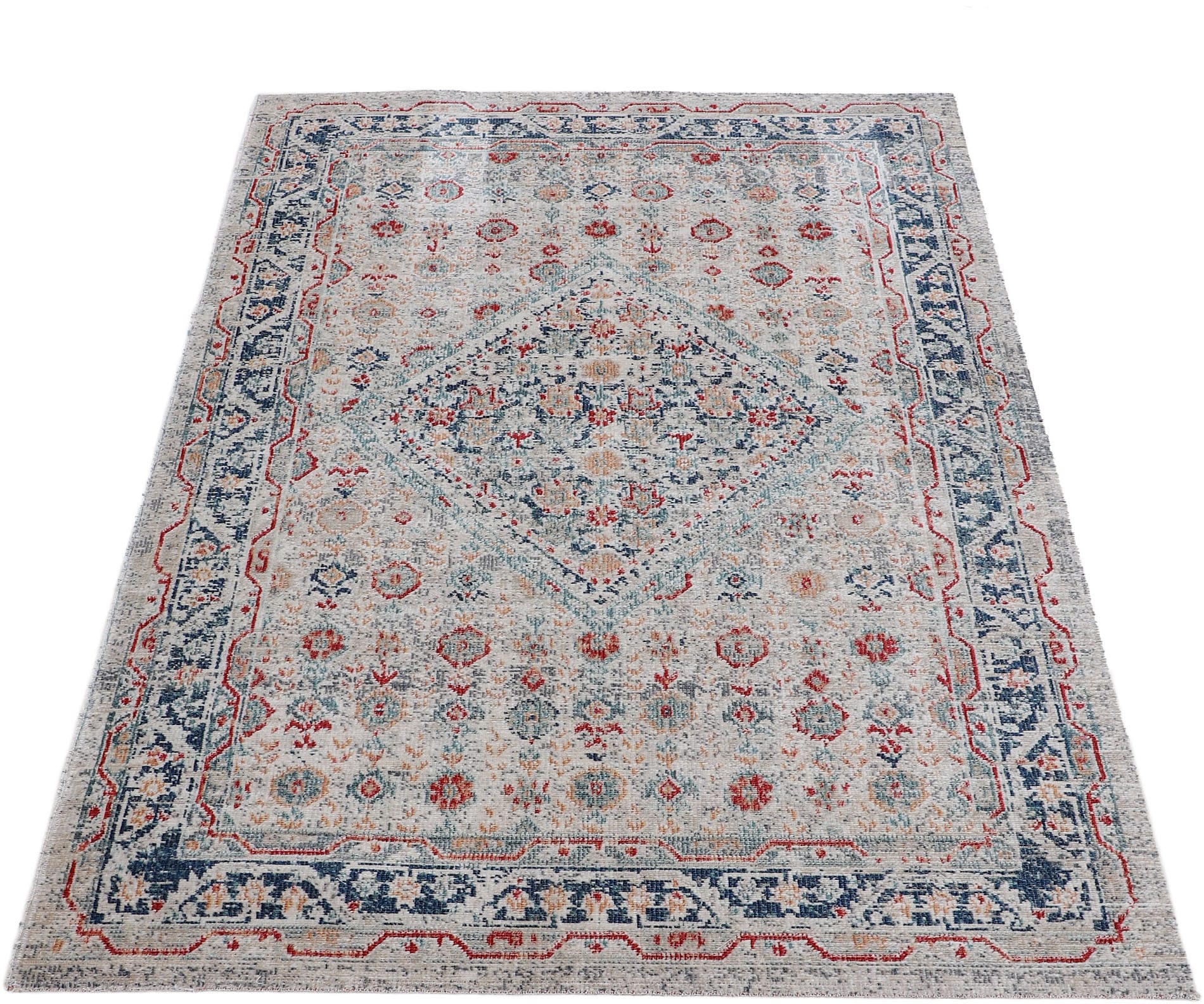 carpetfine Teppich »Noah_3«, rechteckig, 3 mm Höhe, Orient Vintage Look