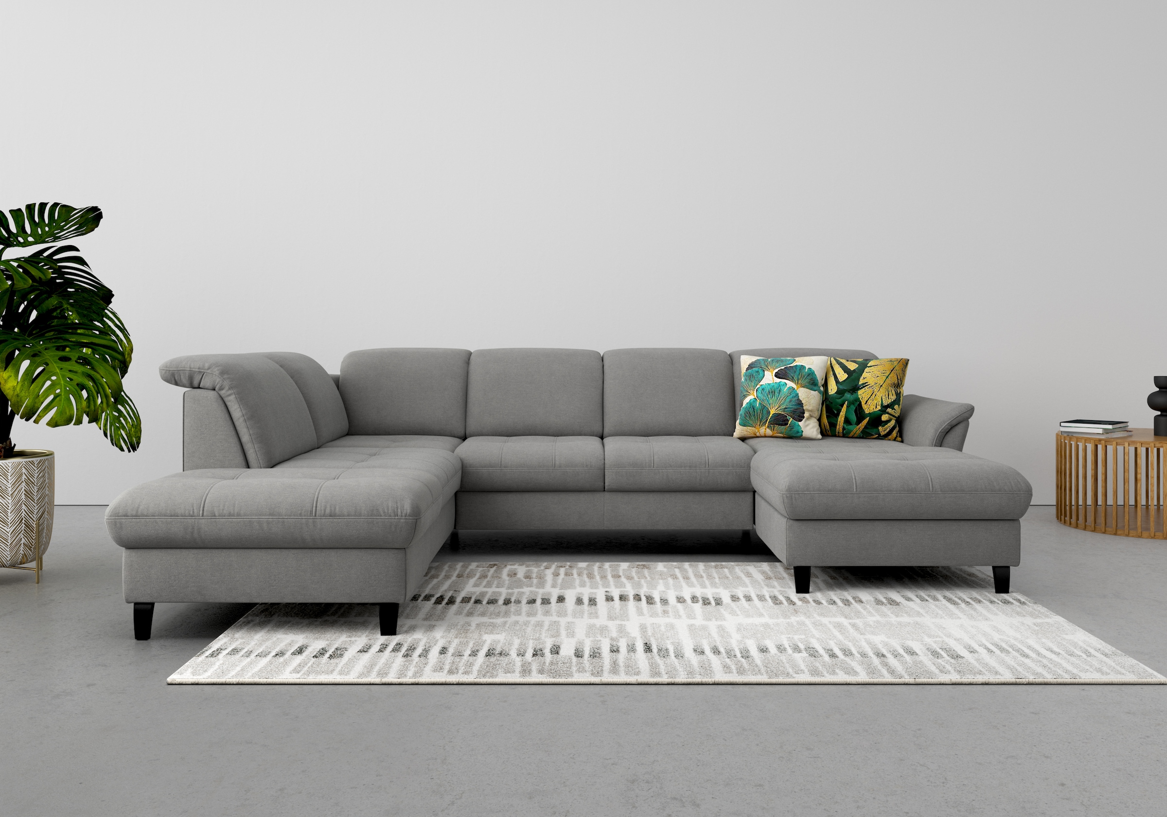 sit&more Wohnlandschaft »Maggiore U-Form« wahlweise mit Kopfteilverstellung günstig online kaufen