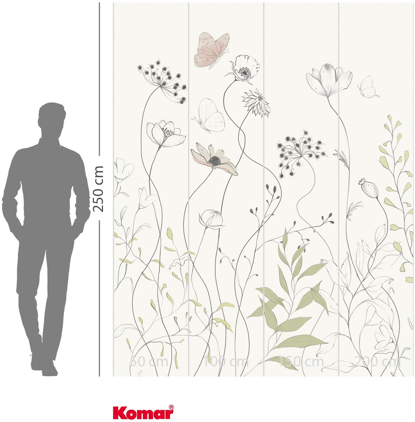 Komar Fototapete »Digitaldruck Vlies Fototapete - Easy Breezy - Größe 200 x 250 cm« Motiv | bedruckt glatt