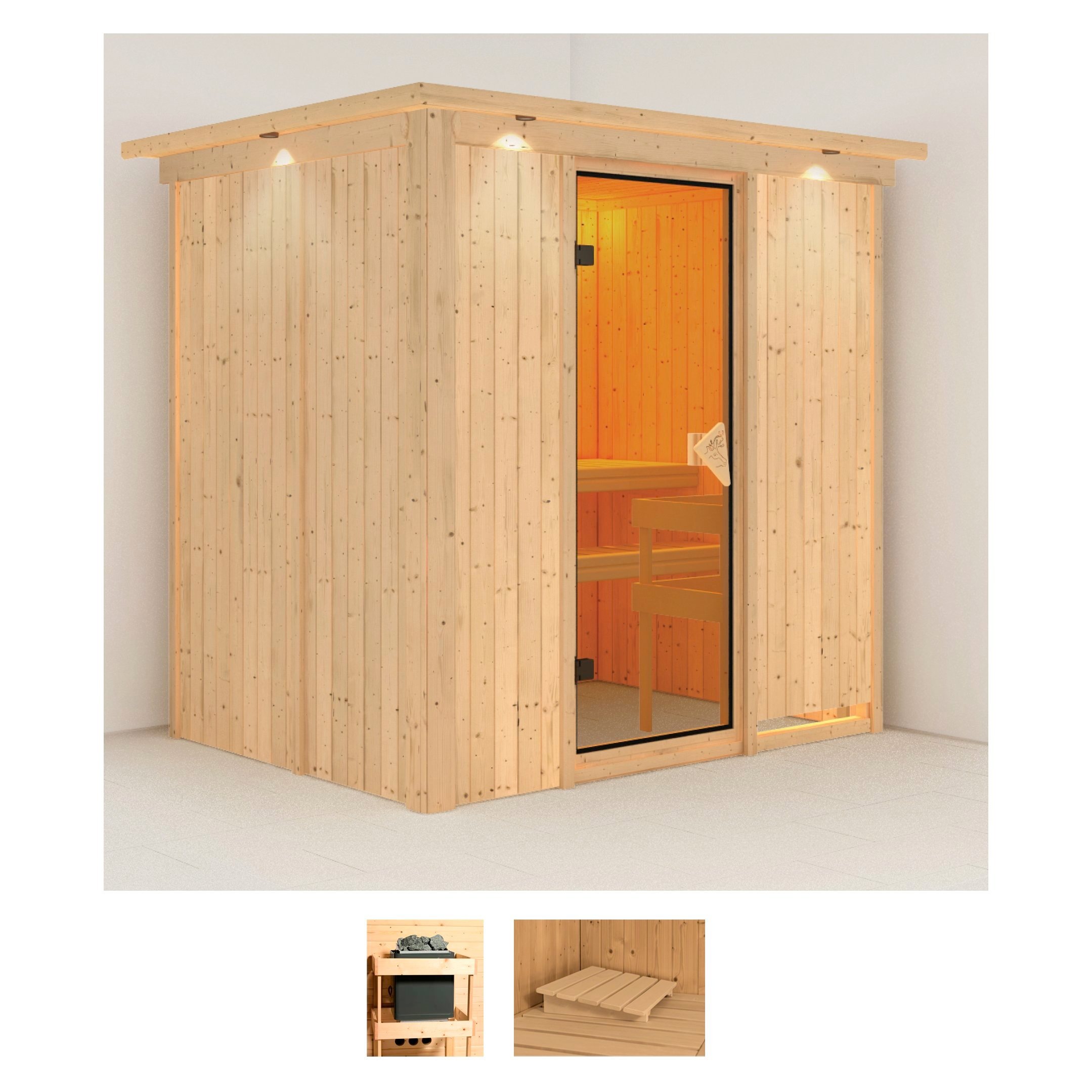 Karibu Sauna »Finja« Set, ohne Ofen günstig online kaufen