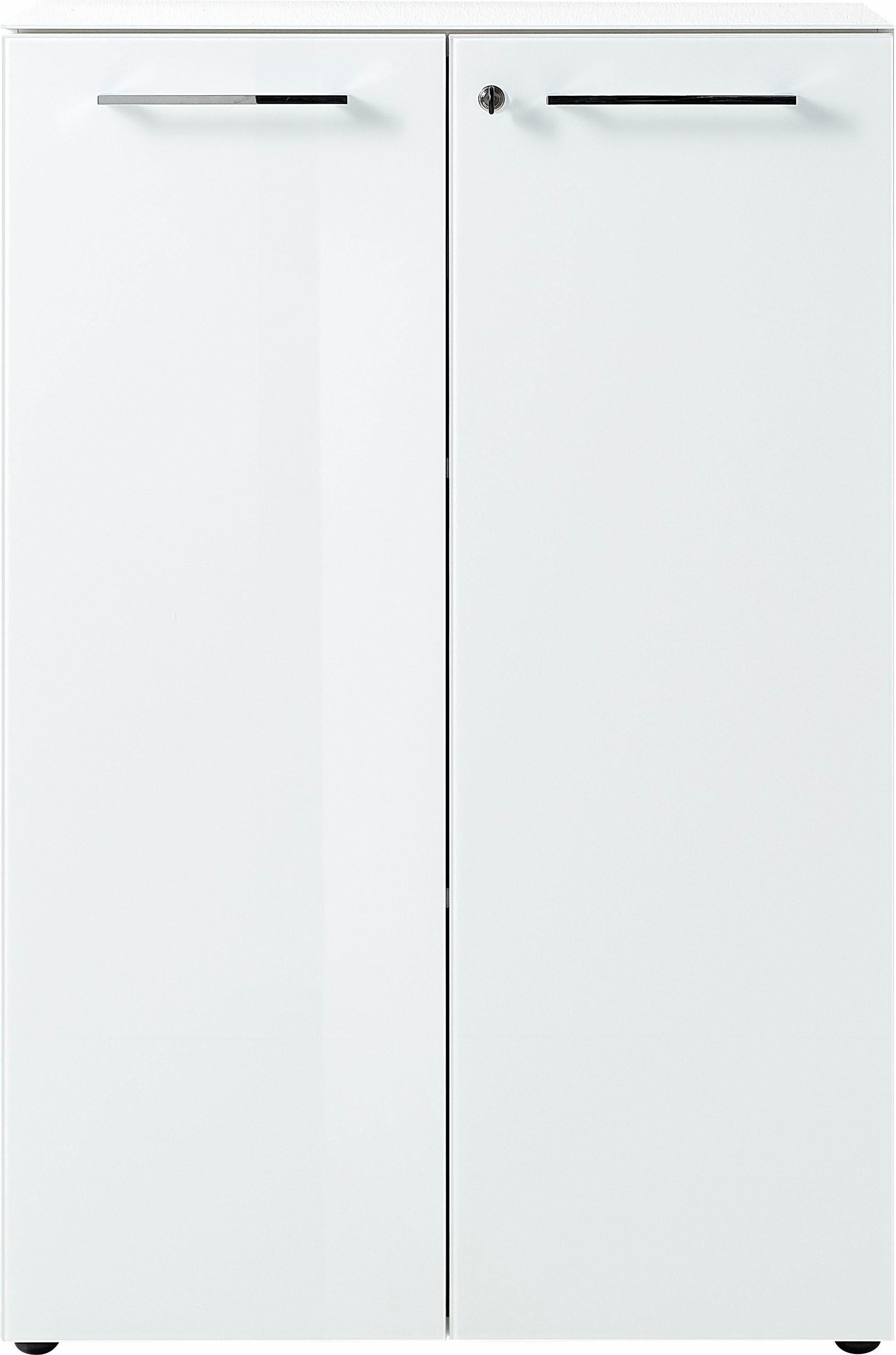 GERMANIA Aktenschrank »GW-Monteria«, (in 2 Höhen), Türen mit Glas-Auflage, abschließbar, Breite 80 cm, Made in Germany