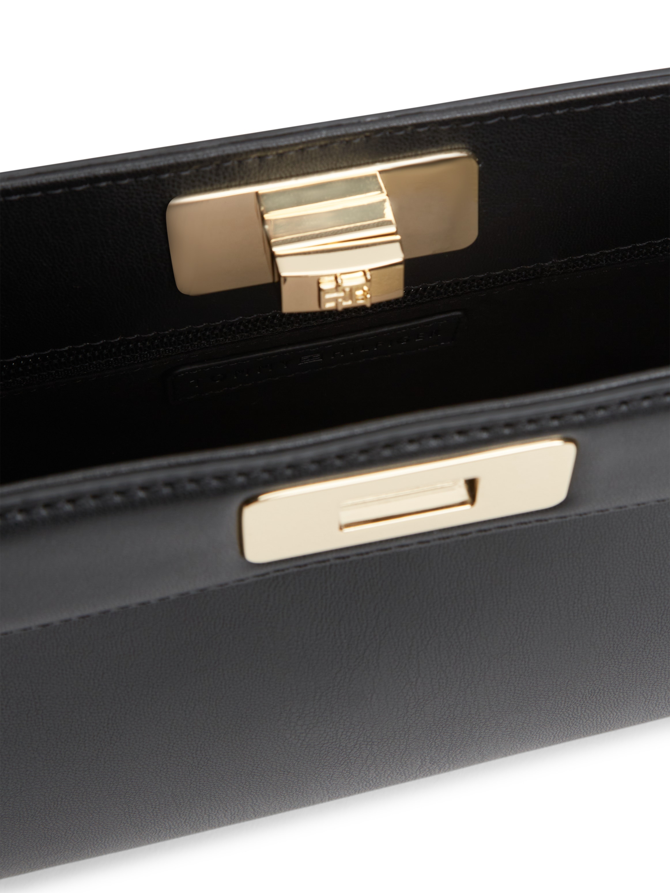 Tommy Hilfiger Clutch »TH MODERN CLUTCH« Damen Umhängetasche, Handtasche mit goldfarberem Umhängeriemen