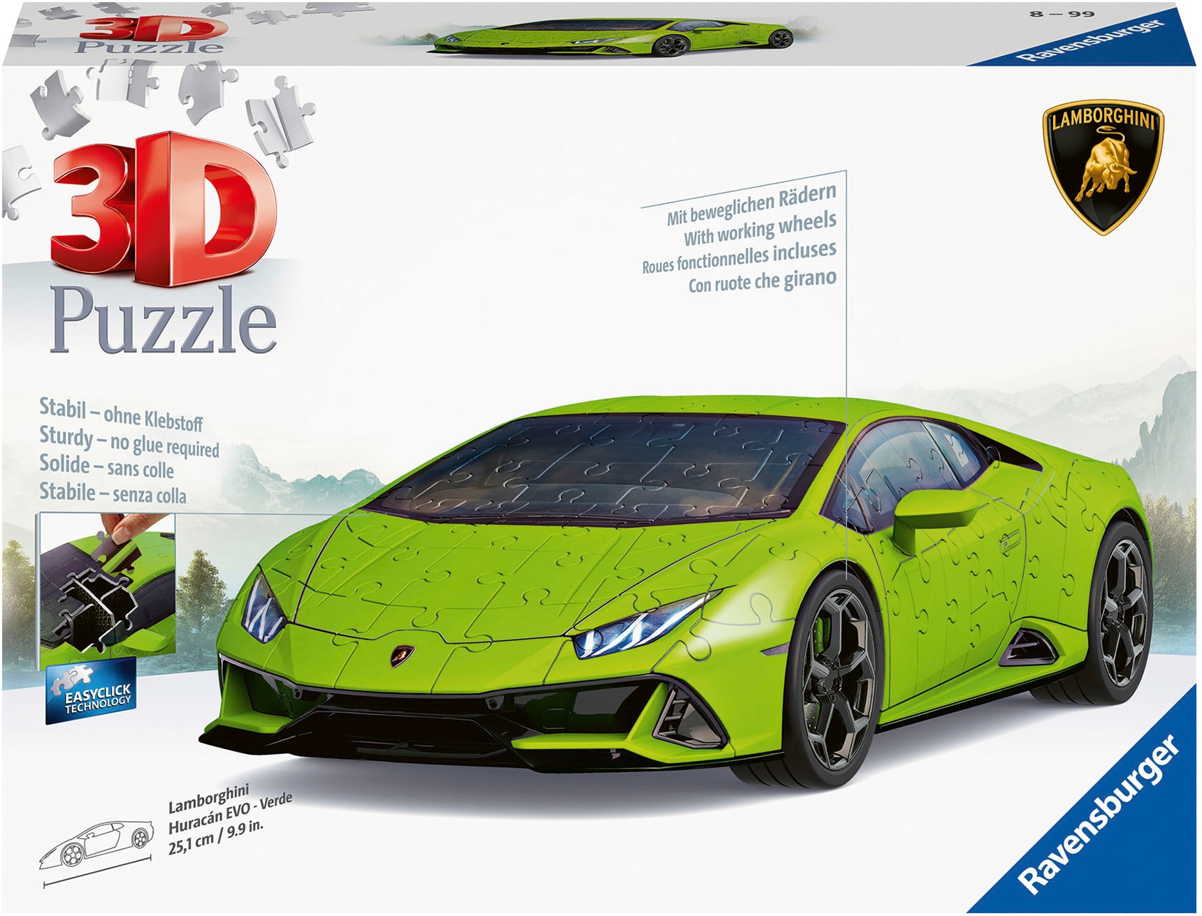 Ravensburger 3D-Puzzle »Lamborghini Huracán EVO - Verde«, (108 tlg.), FSC® - schützt Wald - weltweit