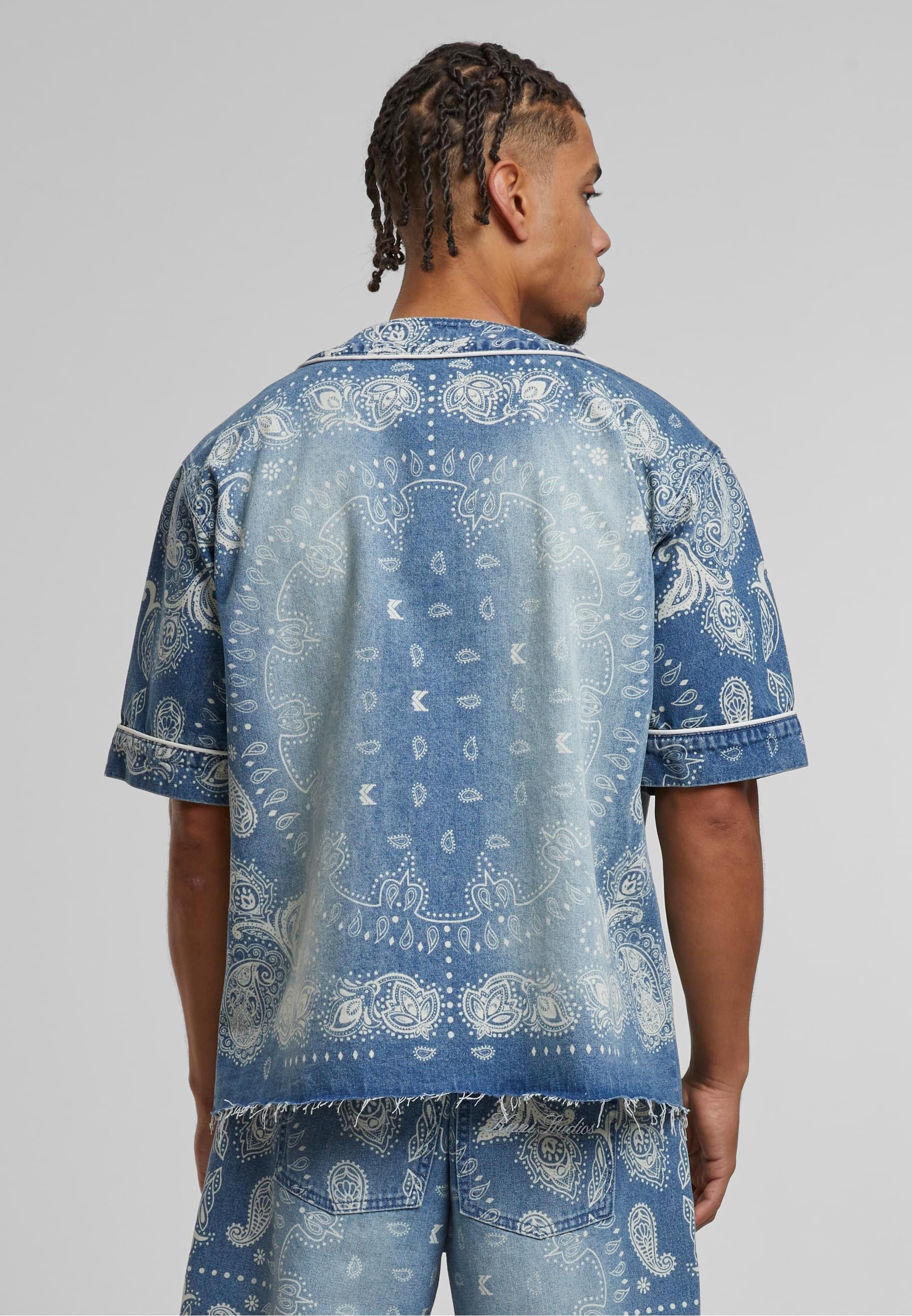 Karl Kani Langarmhemd »Karl Kani Kani Paisley Denim Baseball Shirt« 1 Stk.