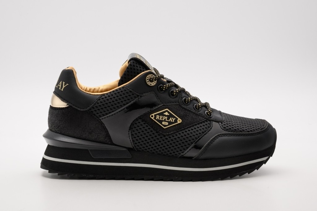 Replay Plateausneaker »PENNY HYPE«  Freizeitsneaker, Schnürschuh, Halbschuh mit Metallic-Details