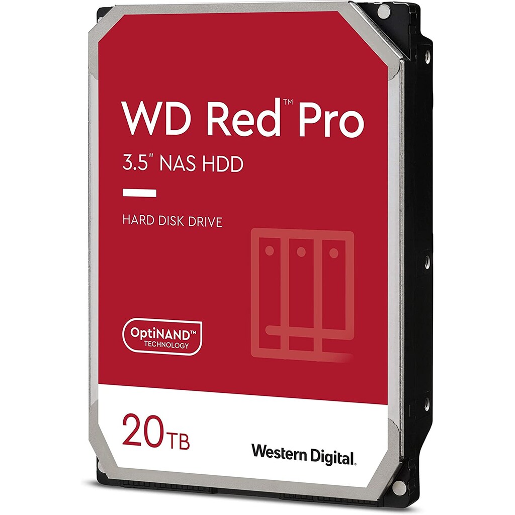 Western Digital HDD-NAS-Festplatte »WD Red Pro 20TB«, 3,5 Zoll, Anschluss SATA III