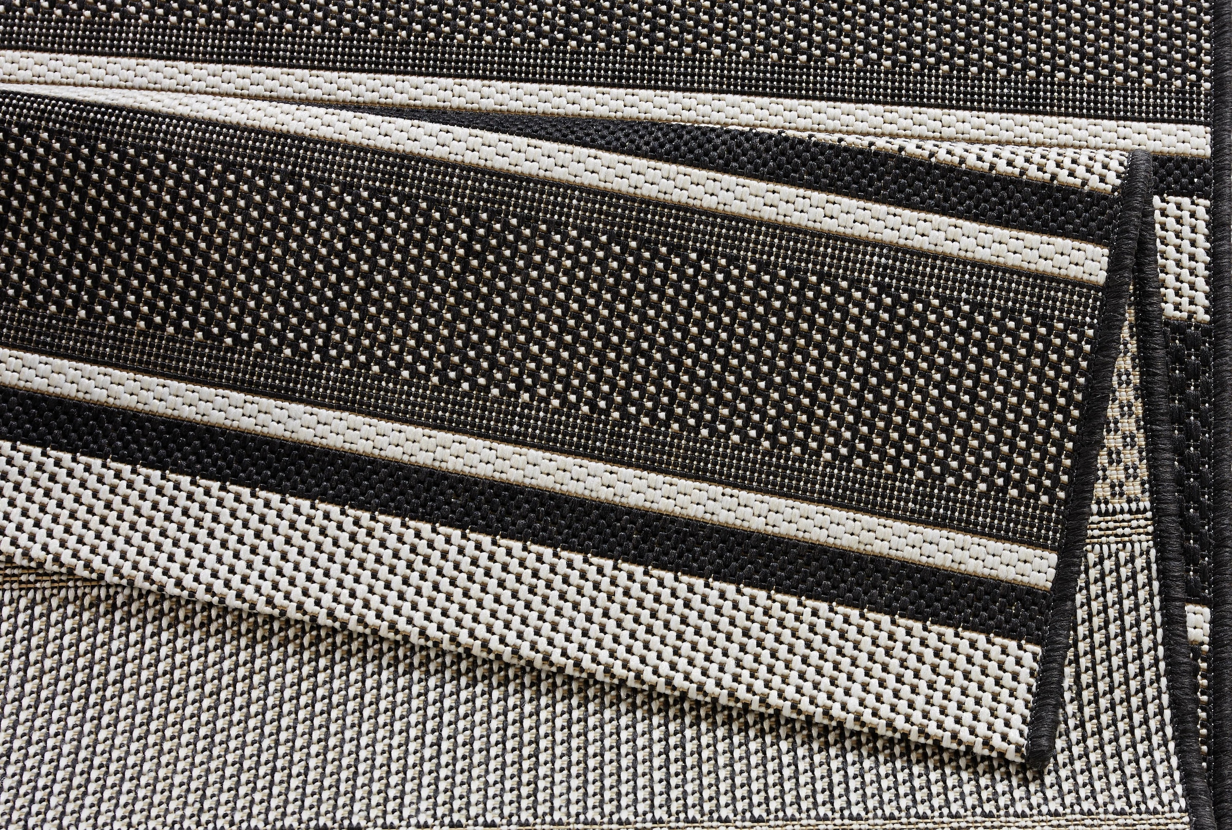 NORTHRUGS Läufer »Strap«, rechteckig, 8 mm Höhe, In- & Outdoor, Teppich, Streifen, Balkon, Terrasse, Garten, Wohnzimmer