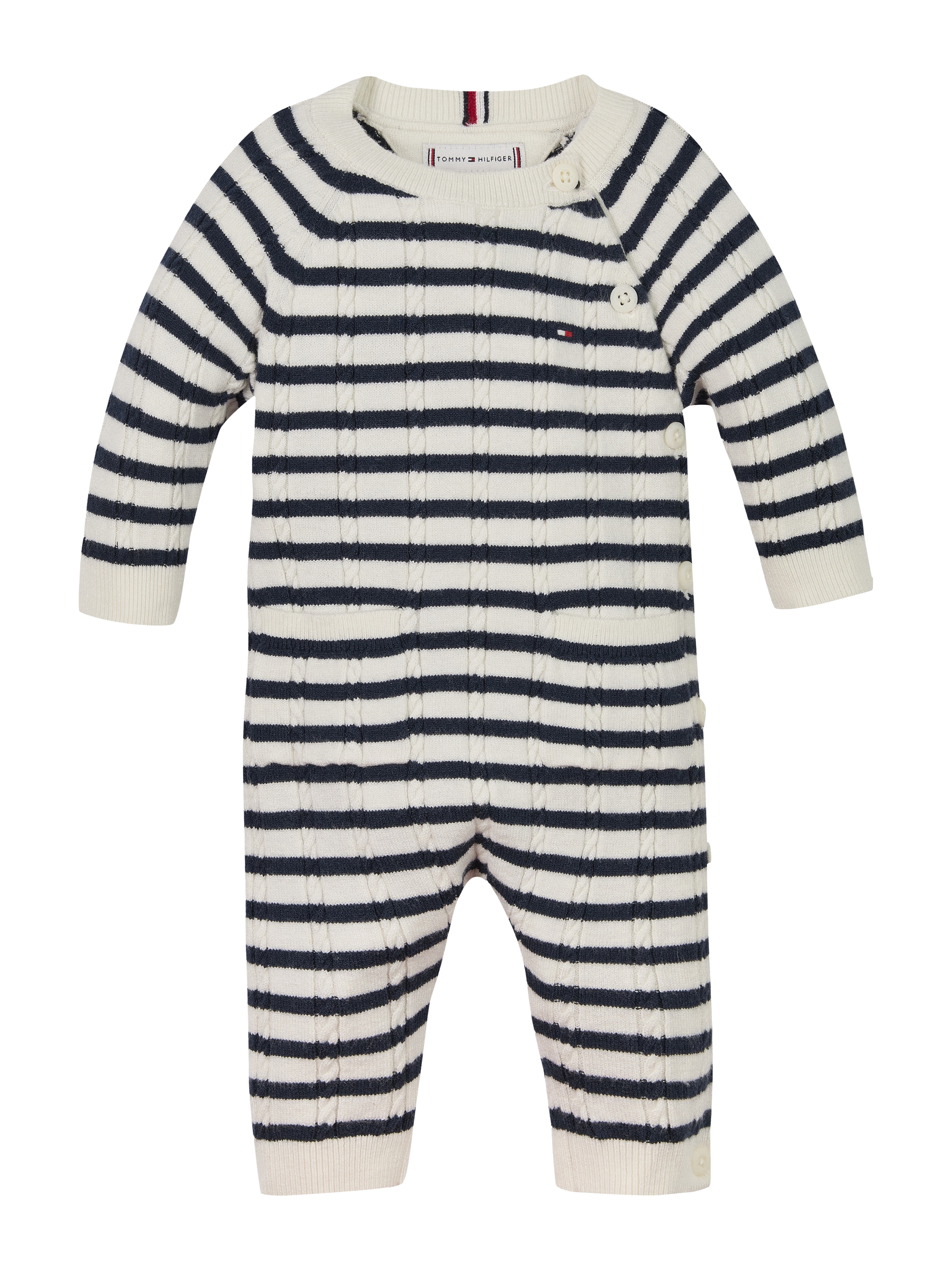 Tommy Hilfiger Body »CABLE KNITTED COVERALL GIFTBOX«, mit Zopfmuster, mit Streifen