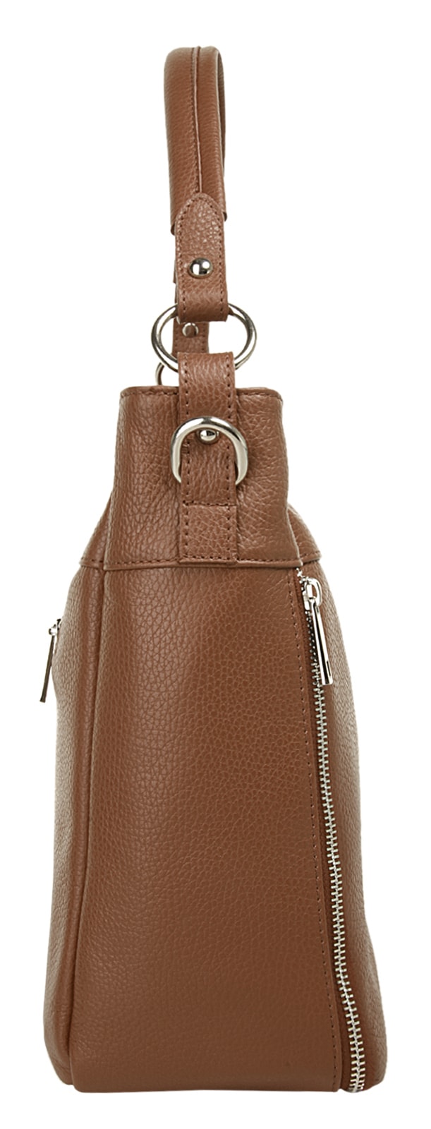 Cluty Henkeltasche, echt Leder, Made in Italy