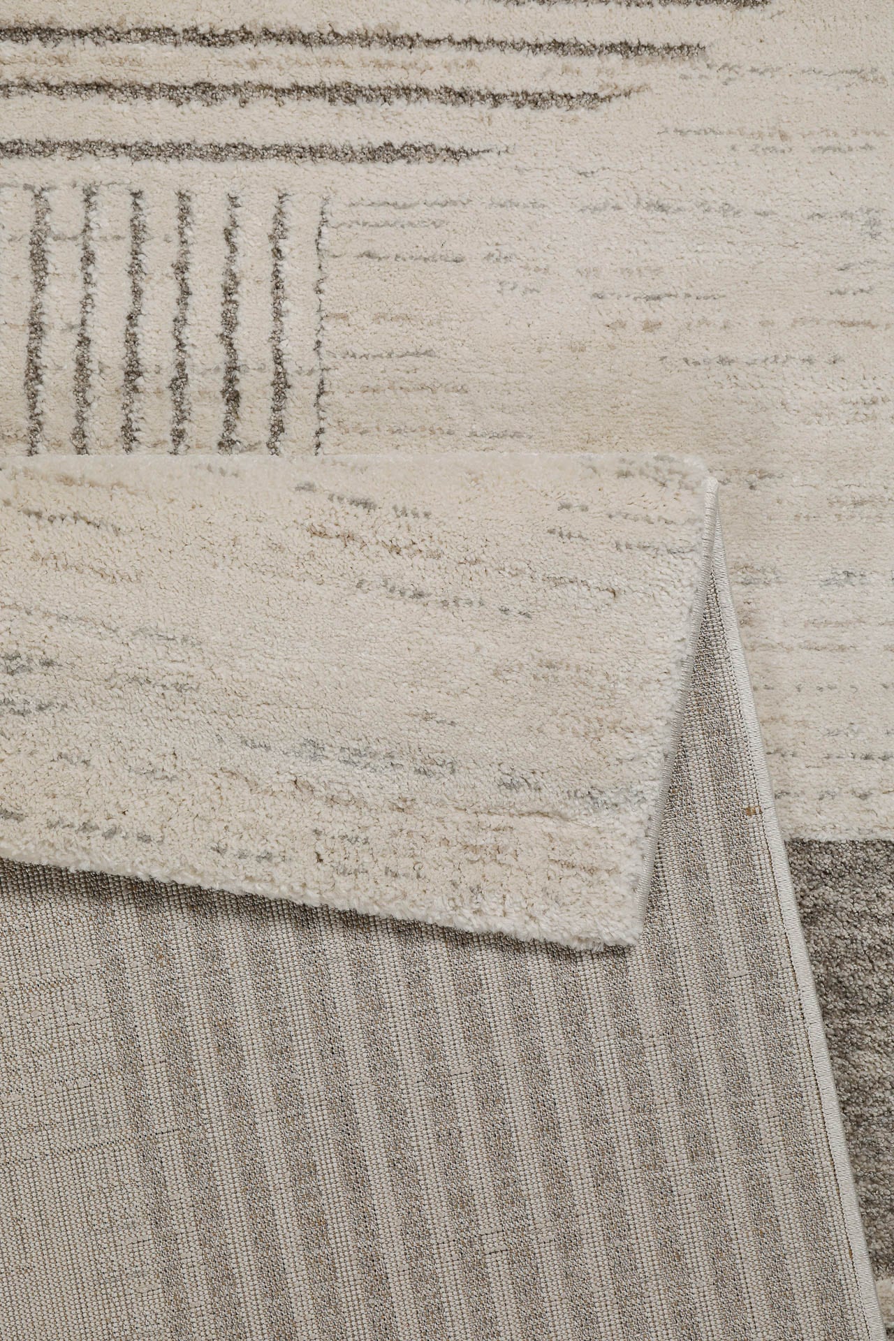 Wecon home Teppich »Mats« rechteckig 18 mm Höhe Gewebt, Hoch-Tief, pflegeleicht, Retro Design, Scandi, Wohnzimmer