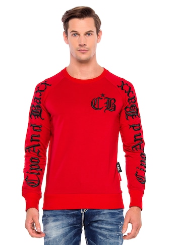 Cipo & Baxx Sweatshirt, mit cooler Stickerei kaufen