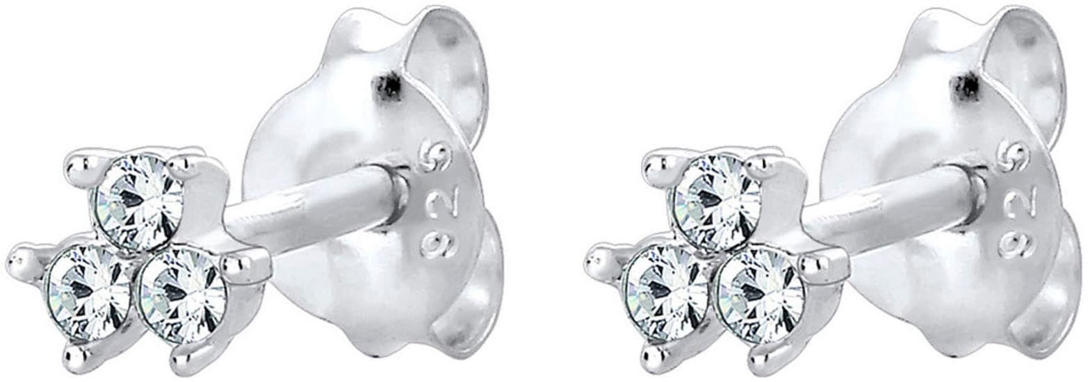 Elli Paar Ohrstecker »Schmuck Geschenk Silber 925 Ohrringe« mit Glasstein