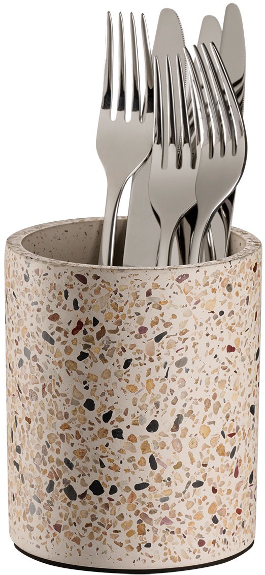 APS Besteckhalter »Besteckbehälter -TERRAZZO- Ø 11 cm, Höhe ca. 13,5 cm« in günstig online kaufen
