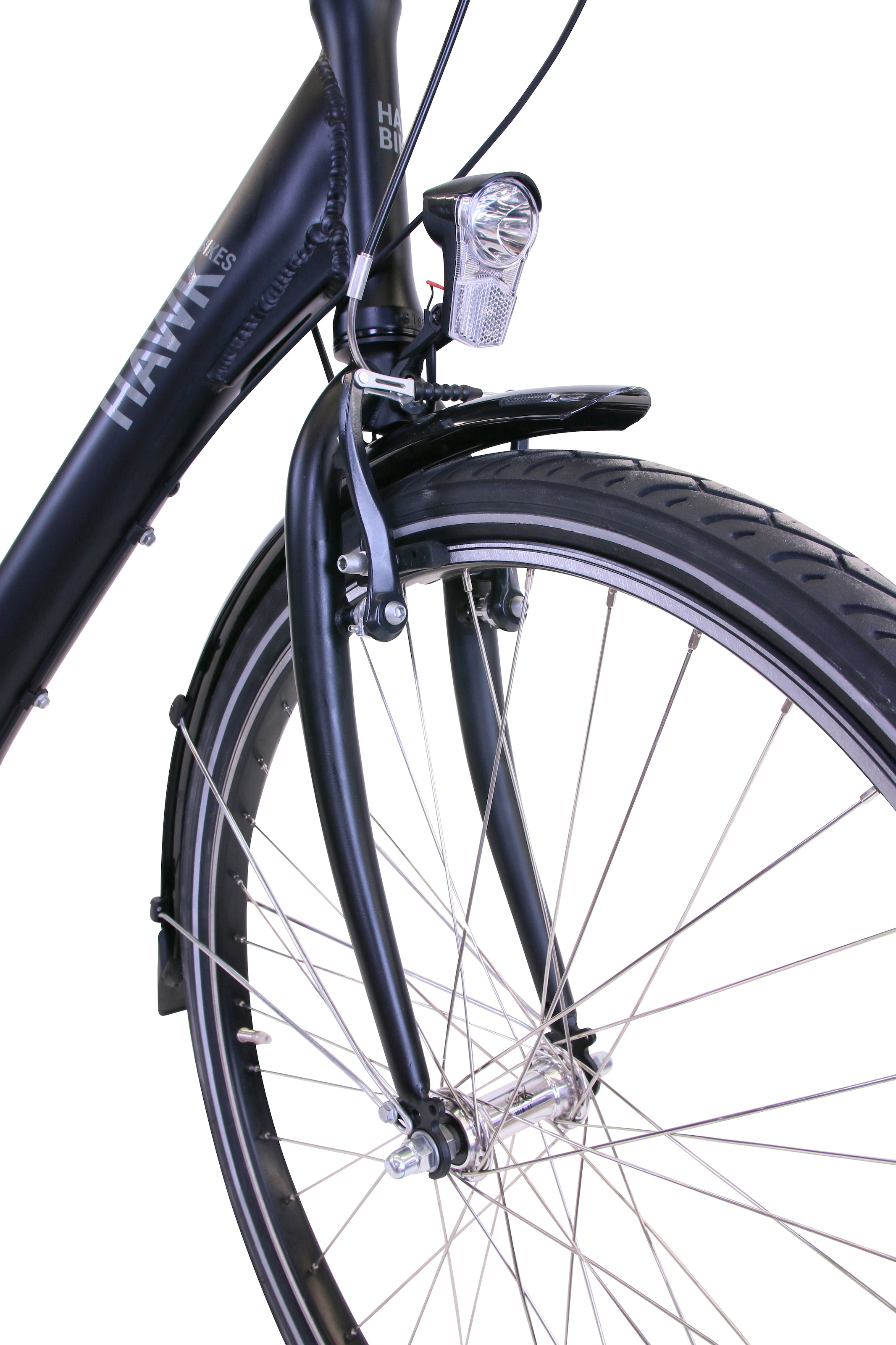 HAWK Bikes Cityrad »City Comfort Premium Black«, 3 Gang, Shimano, Nexus Schaltwerk, für Damen und Herren