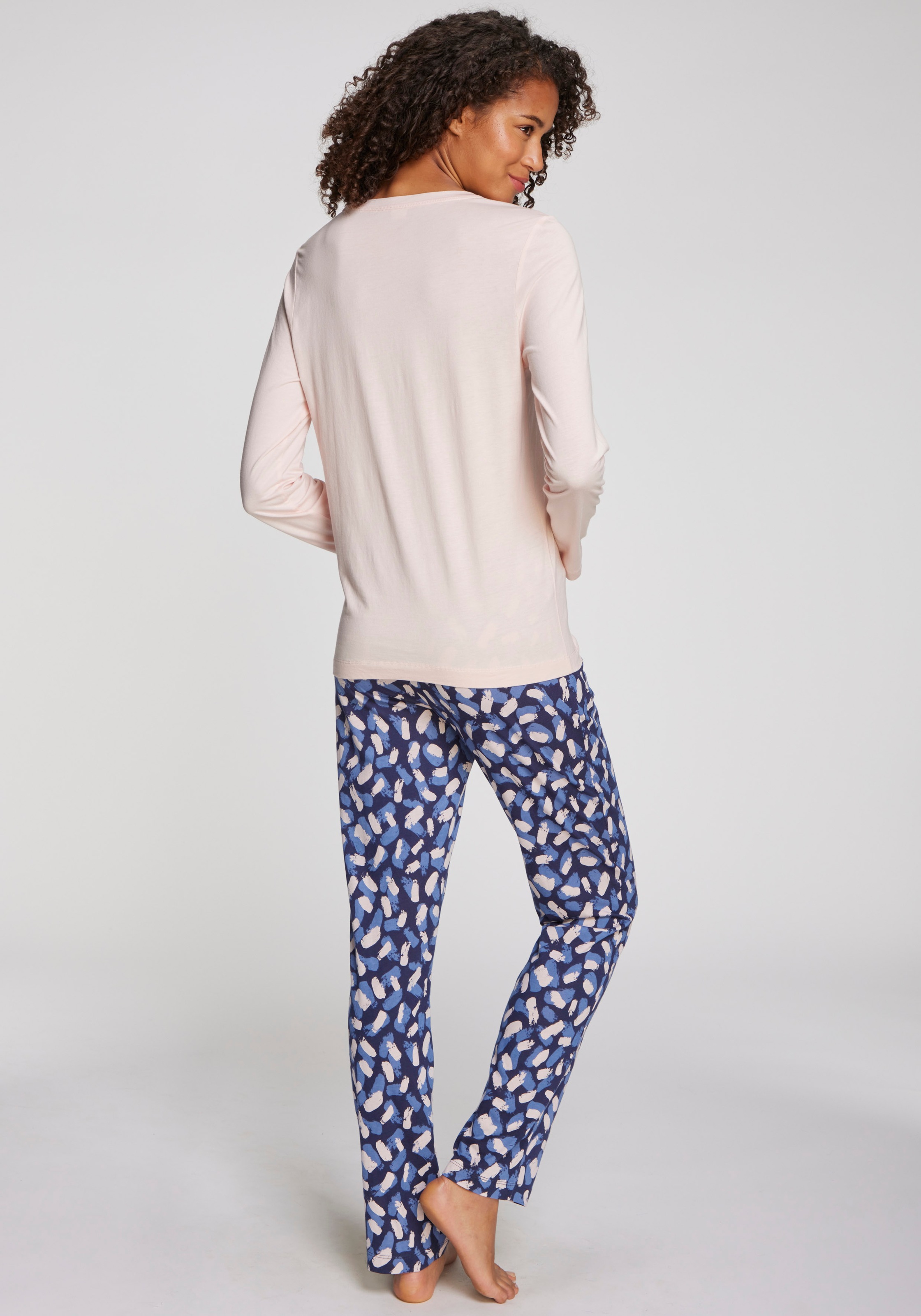 s.Oliver Pyjamahose  mit schönem Alloverdruck