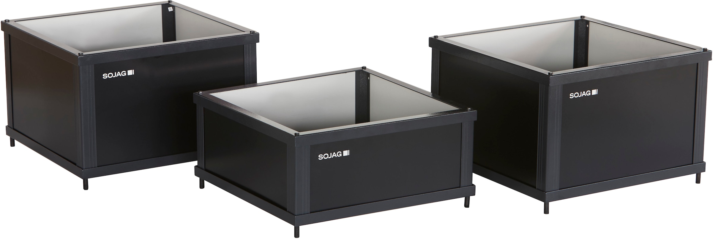 Sojag Pavillon »»Havana 1010««, (Set), aus Aluminium, Inkl. 6 Pflanzkübeln
