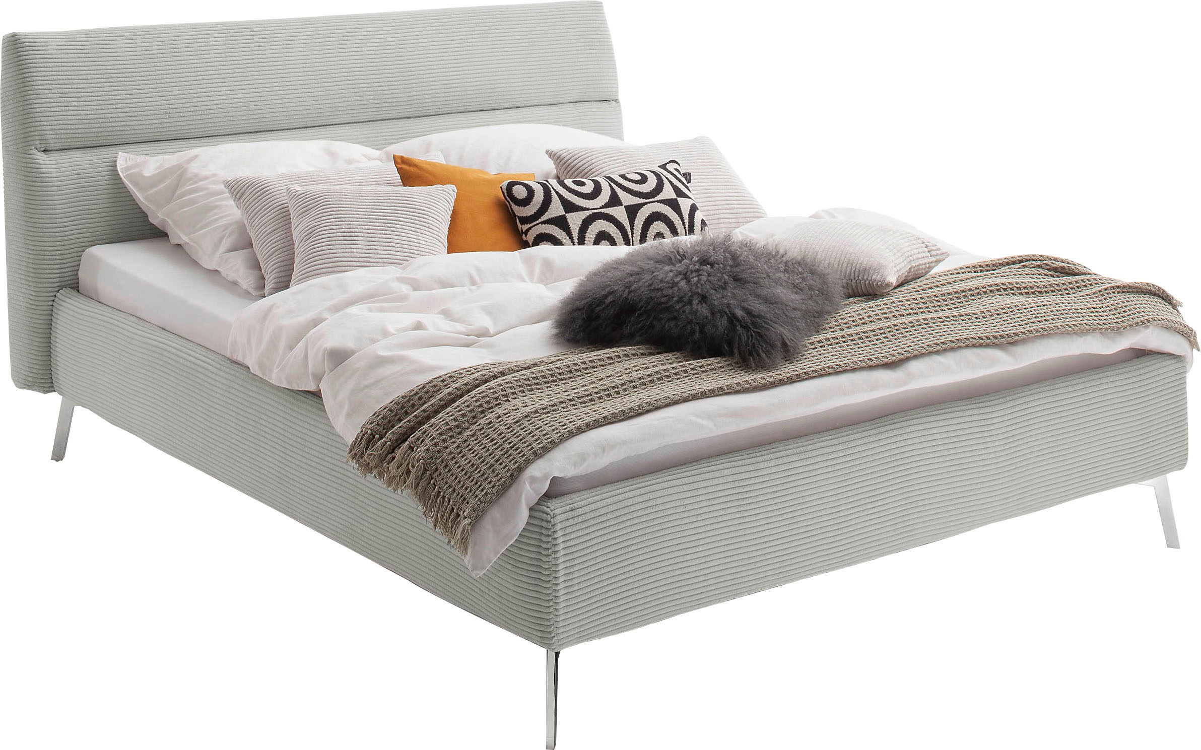 Home affaire Polsterbett »Elvo, weichgepolstertes Kopfteil, wahweise Überlä günstig online kaufen