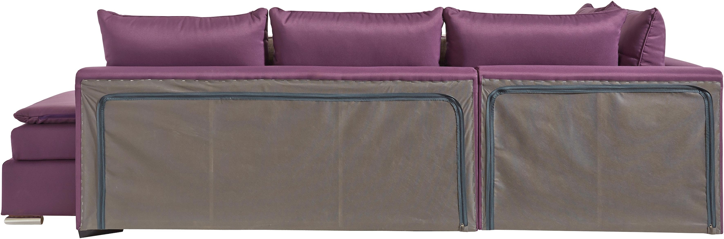 INOSIGN Ecksofa »Boxspringbett Night & Day L-Form mit Dauer-Schlaffunktion o. Armlehnen«, mit Boxspring-Bettfunktion 164x200 cm und Bettkasten, Dauerschläfer!