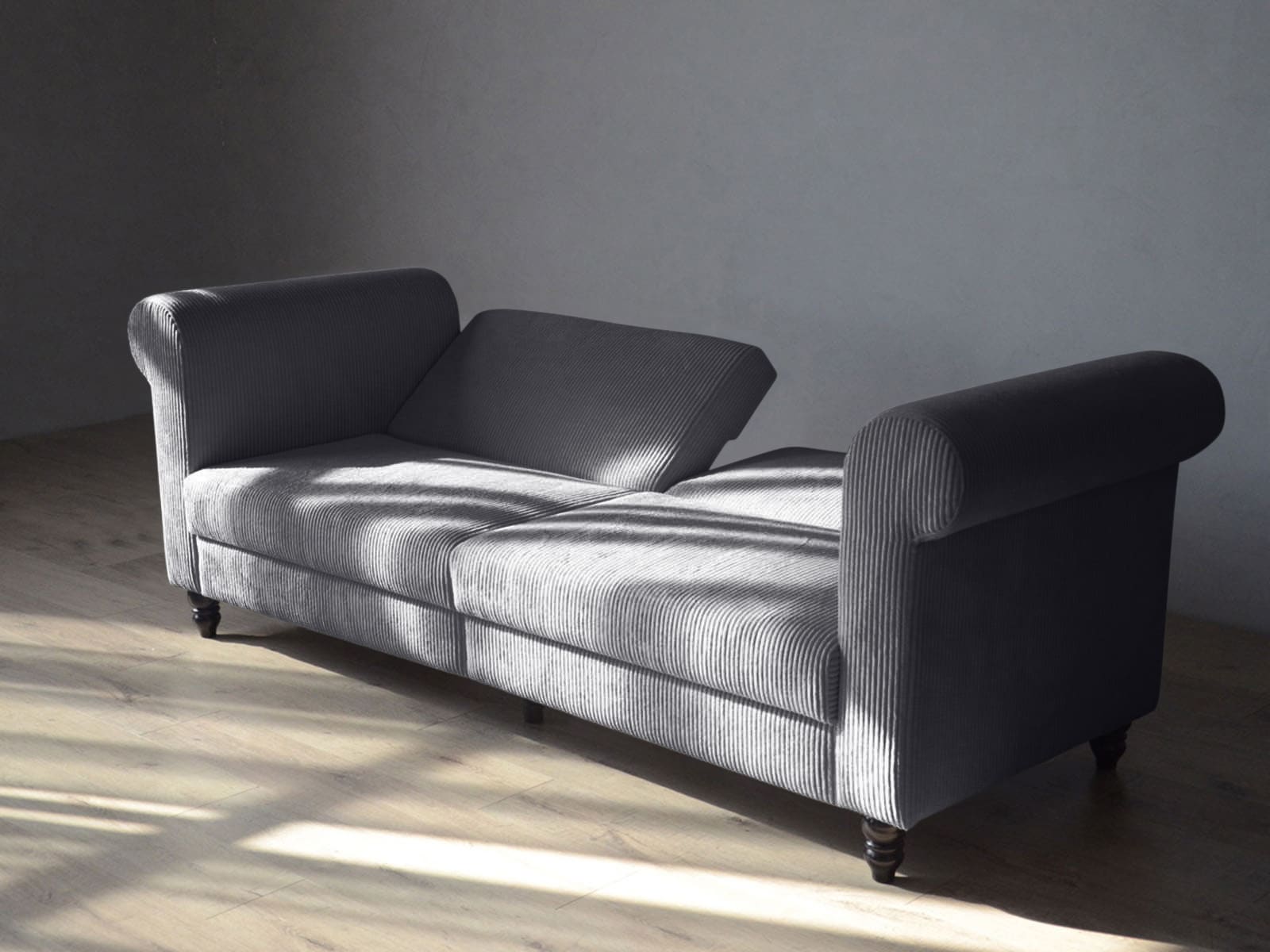 Dorel Home 3-Sitzer »Felix II, Schlafsofa 236cm, (Liegefläche 108x190cm), Rückenlehne«, 3-fach verstellbar, Sitzhöhe 46 cm, Cord