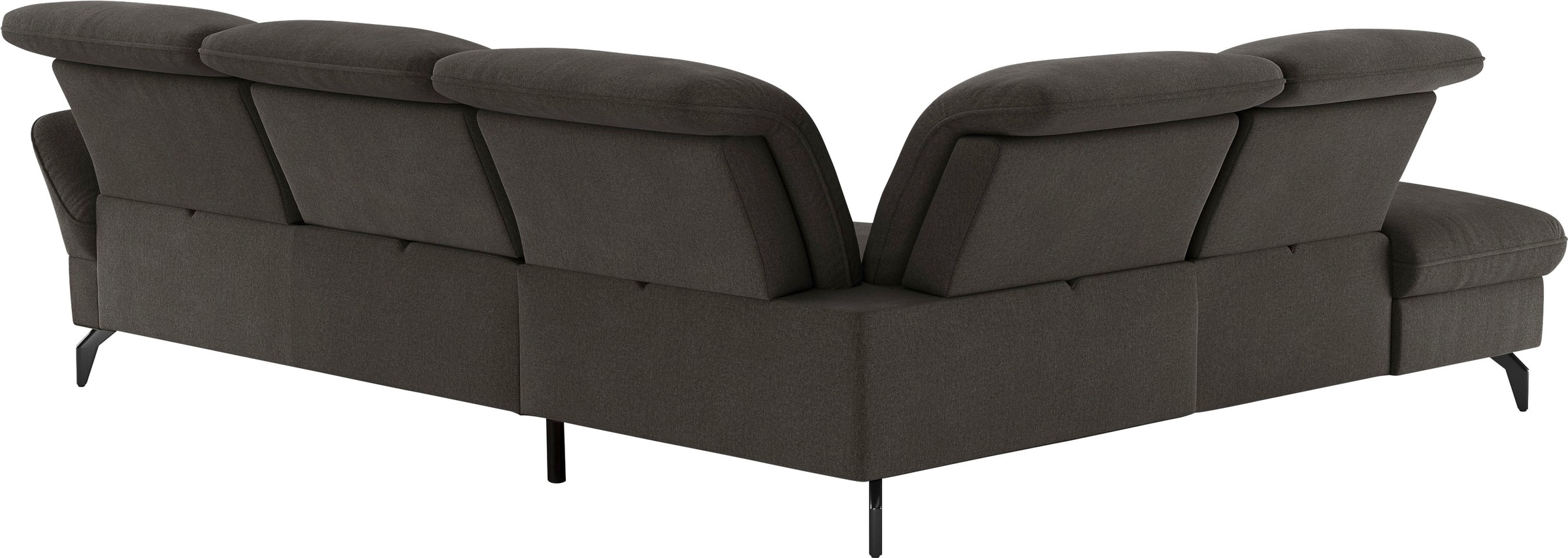 sit&more Ecksofa »Leandro L-Form«, Wahlweise mit Bett-, Kopfteil - und Armlehnfunktion, sowie Stauraum