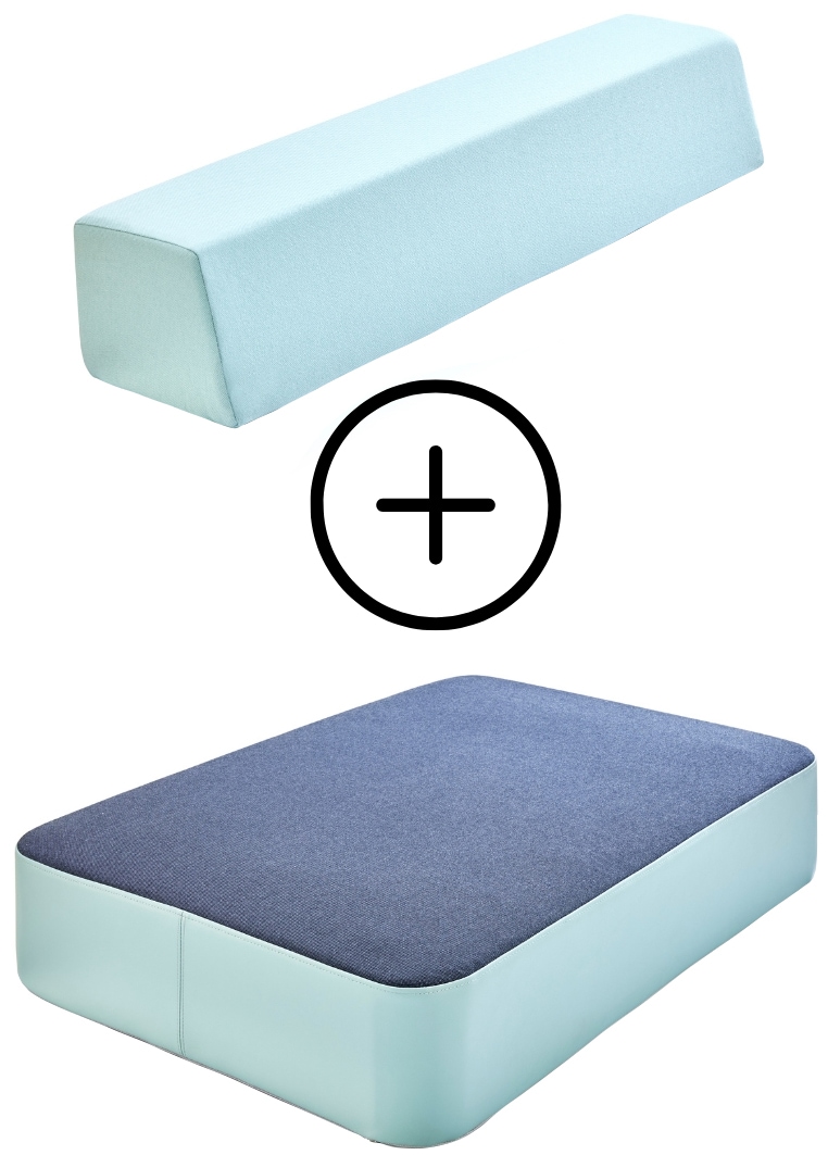 Hipp-Hopp - das Hüpfpolster Weichbodenmatte »Hüpfpolster S und Rückenpolster S Gerade« Made in Germany