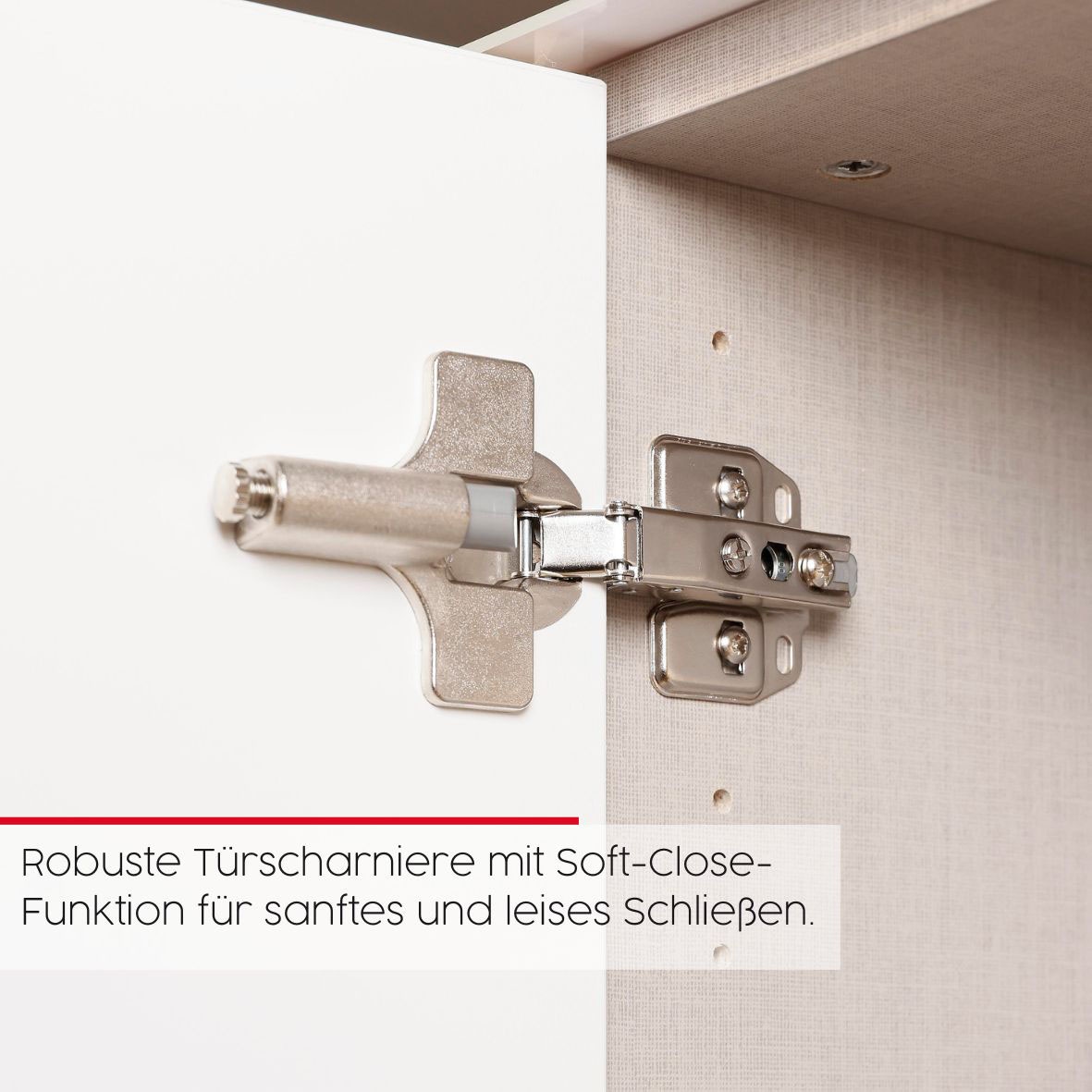 rauch Nachtkommode »Nachttisch Nachtschrank Nachtkonsole FLIPP« Breite 40 cm,  mit 3 Schubladen und Soft-Close-Funktion