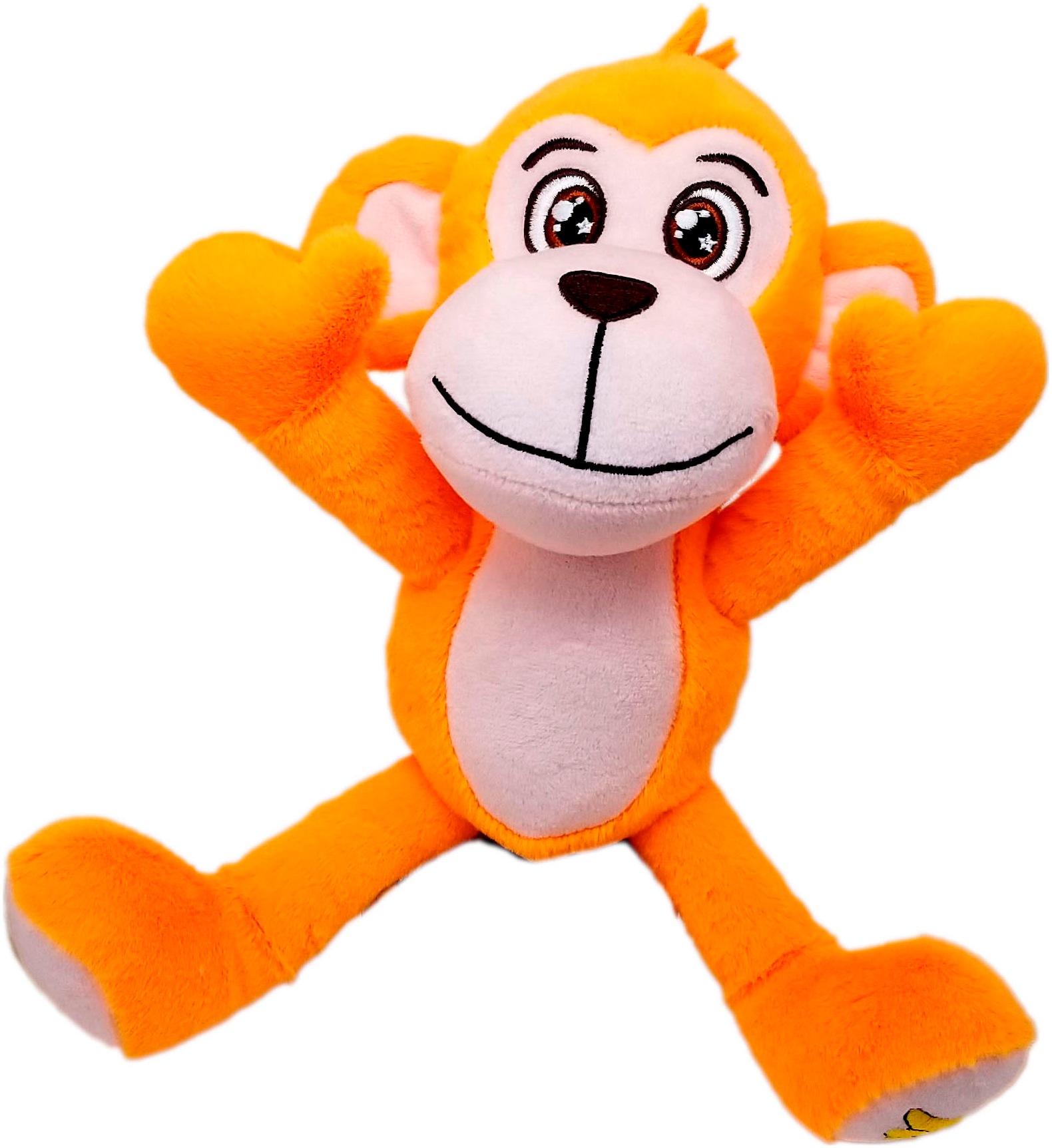 Kuscheltier »Stretch Buddies Affe, 25 cm«, mit Stickereien