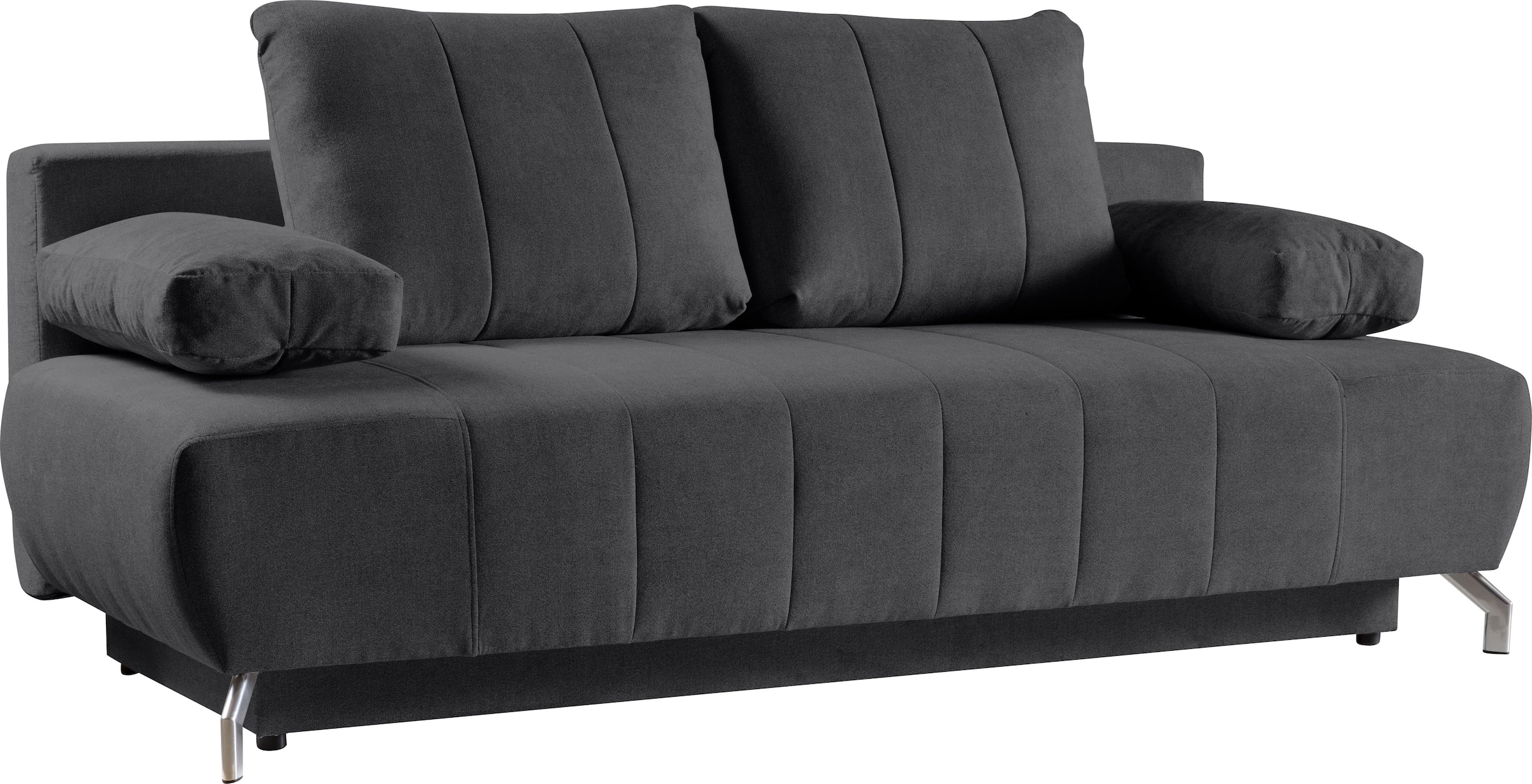 WERK2 Schlafsofa »Troya«, 2-Sitzer Sofa und Schlafcouch mit Federkern & Bettkasten