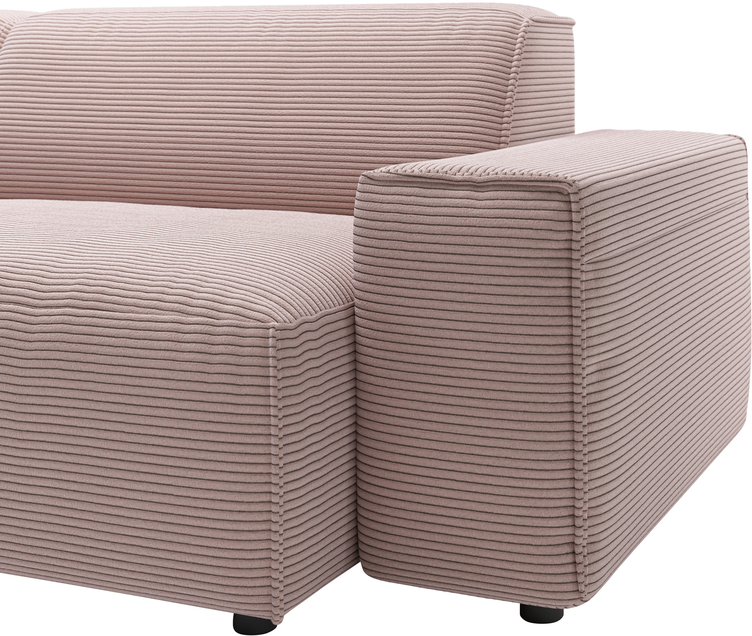andas Ecksofa »Glimminge L-Form auch in Breitcord, Feincord + Easy care-Bezug,«, Breite 264, Zierkissen