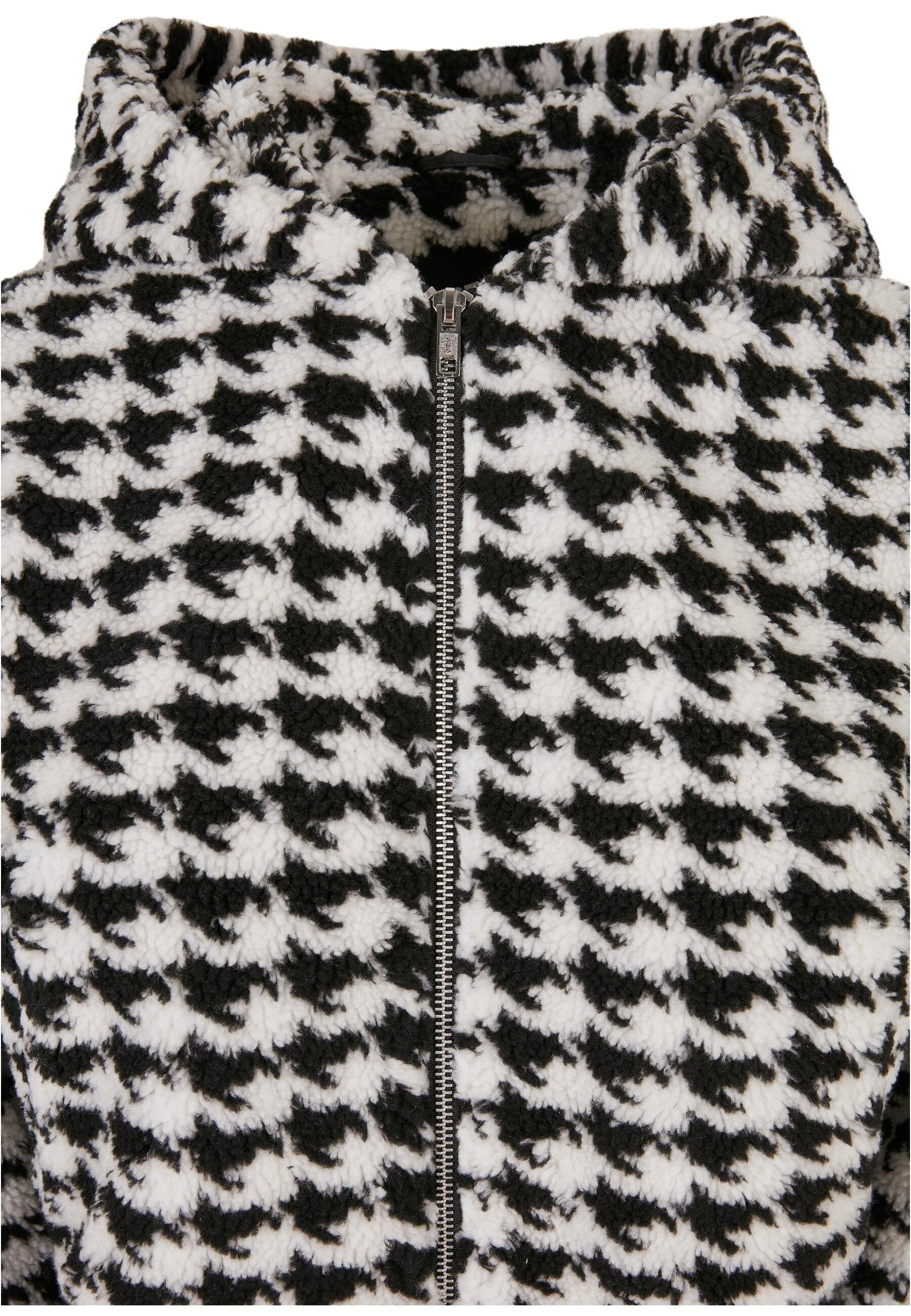 URBAN CLASSICS Allwetterjacke »Urban Classics Damen Ladies Short Oversized AOP Sherpa Jacket« 1 Stk. tlg. mit Kapuze