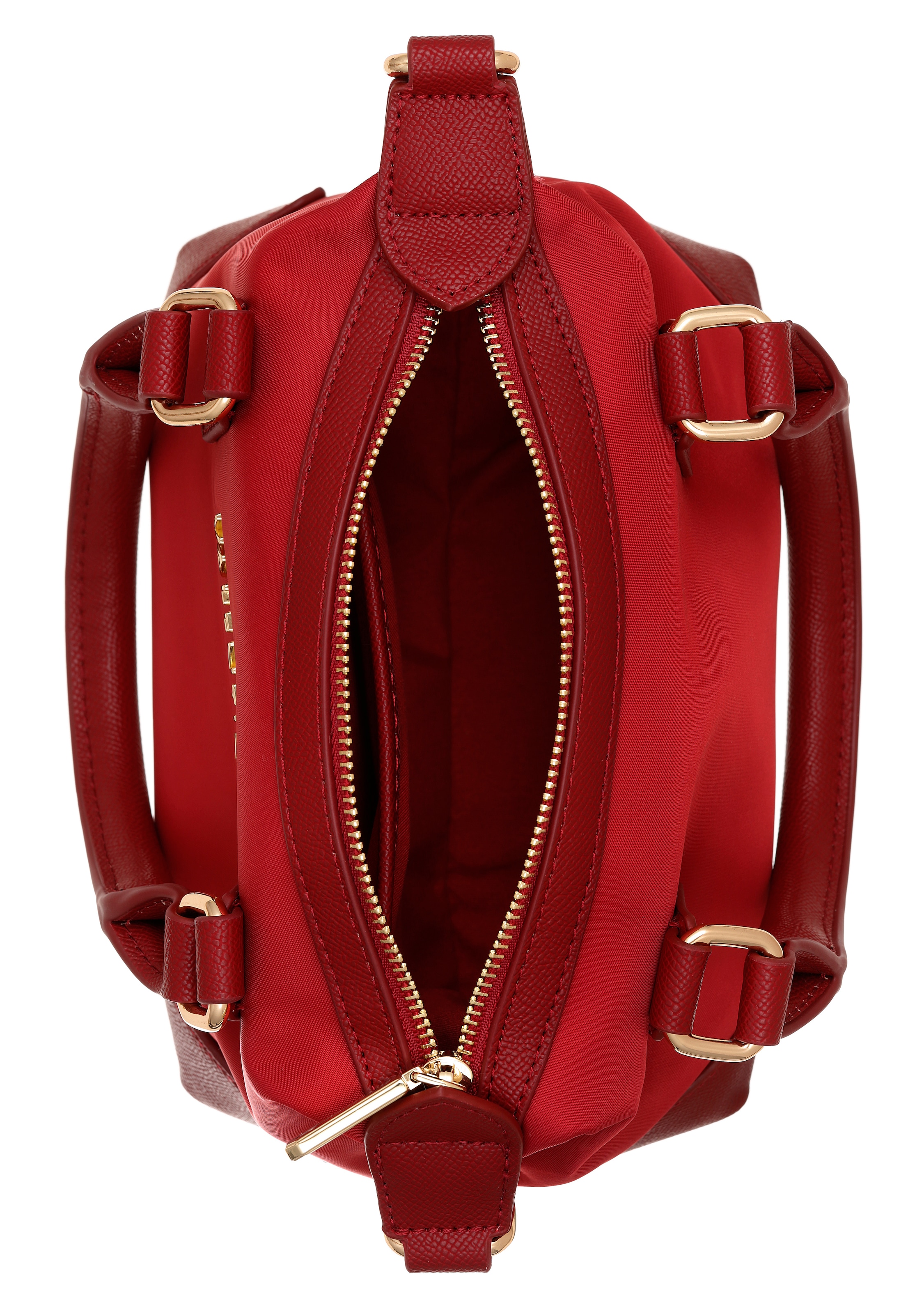 VALENTINO BAGS Shopper »JOLLY BIS RE« Damen Handtasche, Schultertasche mit goldfarbenen Logoschriftzug