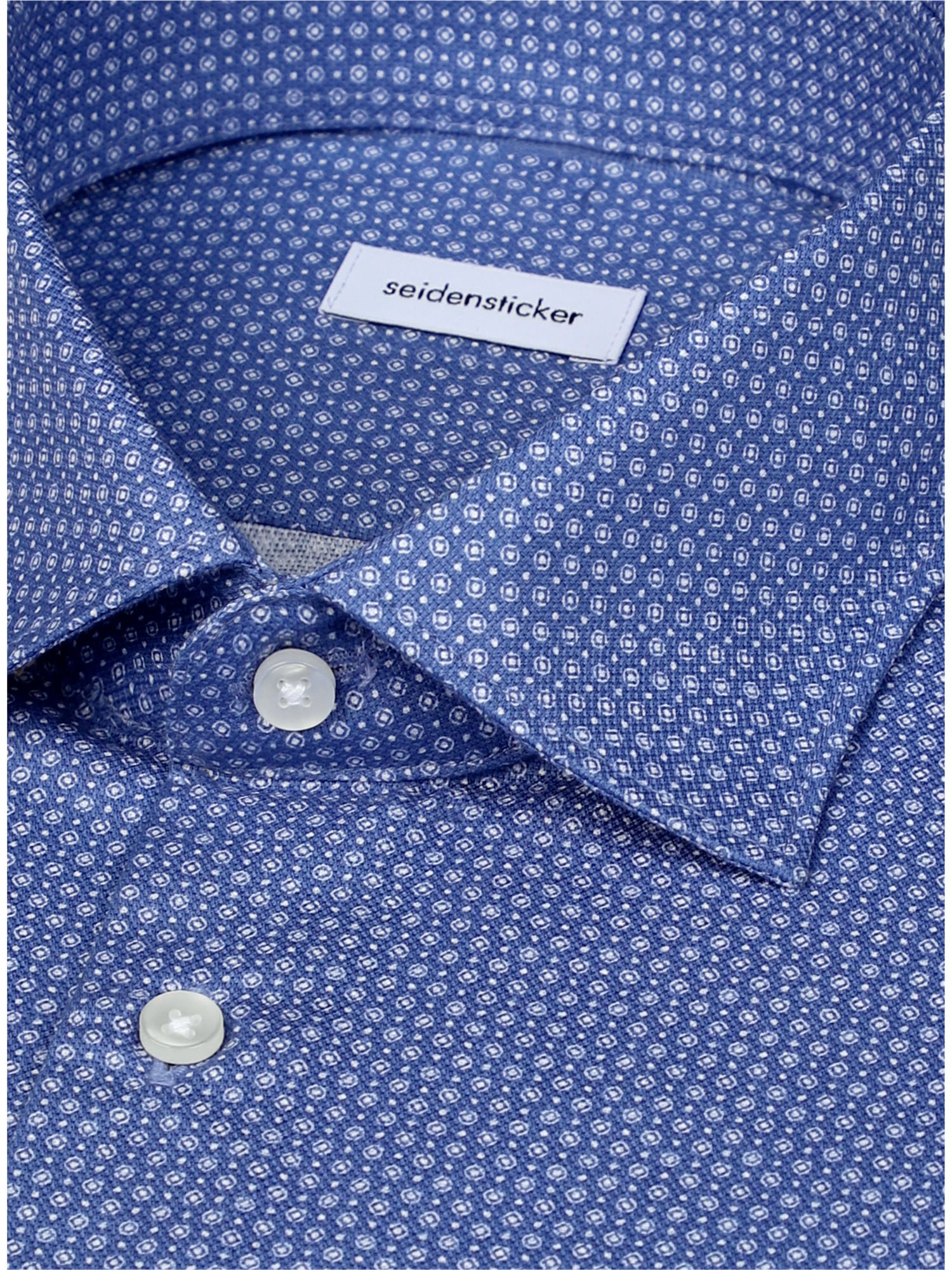 seidensticker Businesshemd »Schwarze Rose« Shaped 1/1 Kentkragen Druck