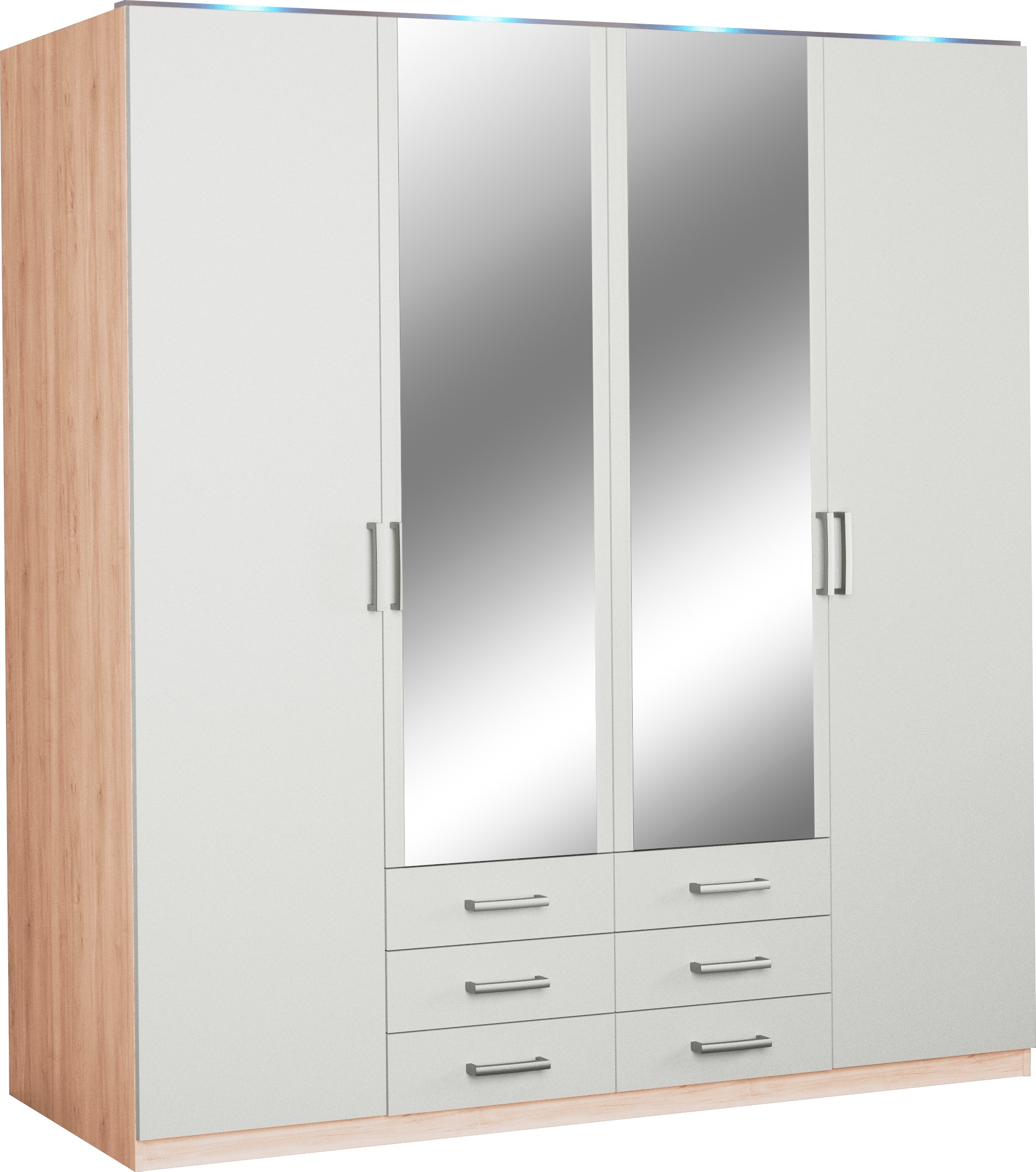 priess Kleiderschrank "Amsterdam", mit oder ohne LED-Beleuchtung günstig online kaufen