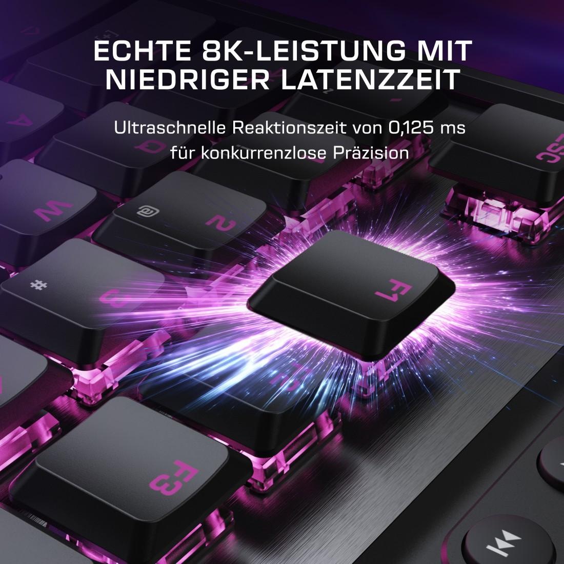 Turtle Beach Gaming-Tastatur »Command KB7 TKL« (Angenehmes Tippen | Handgelenkauflage | Makro-Tasten)