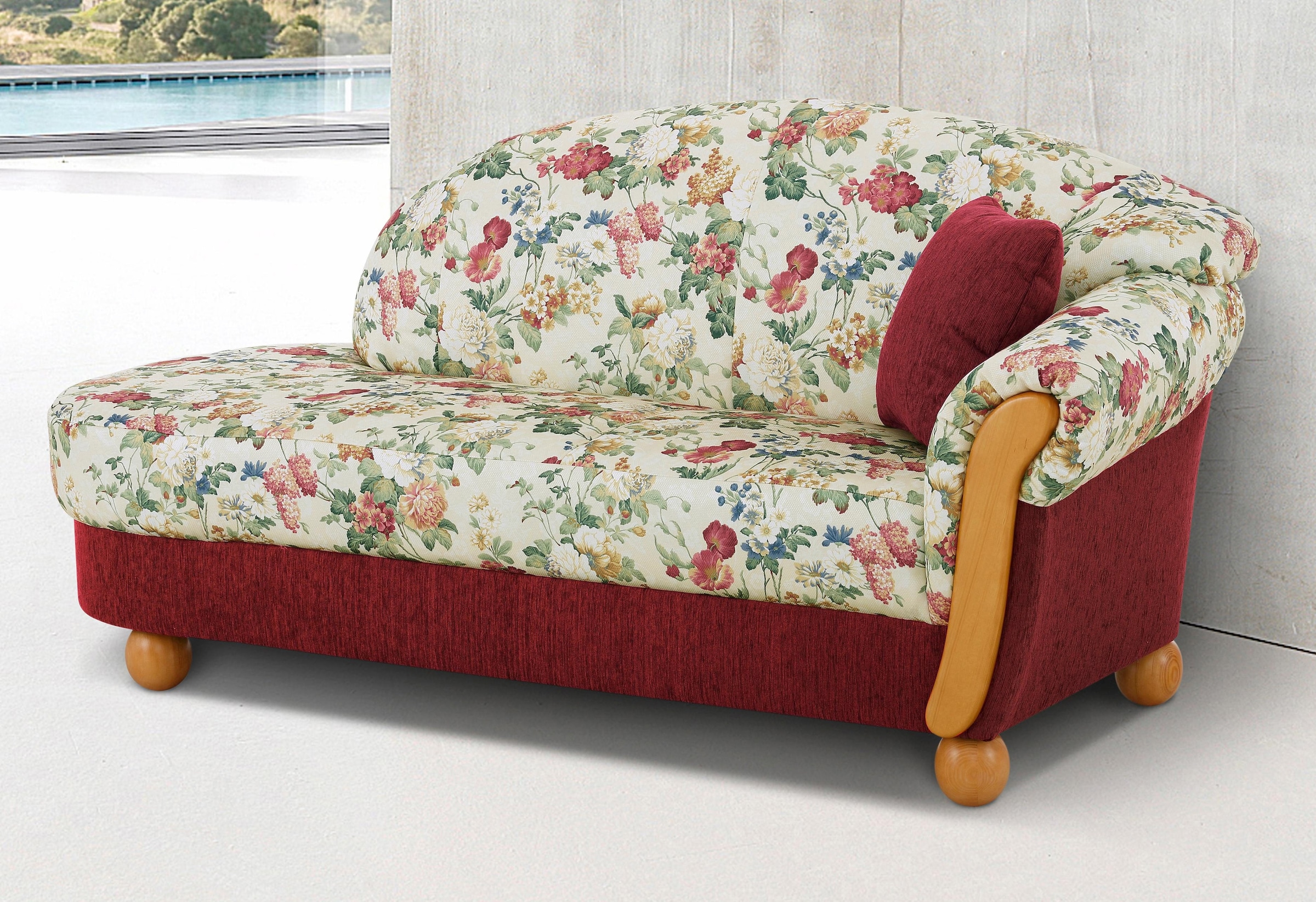 Home affaire Ottomane »Milano, bequemes solitär Sofa im Landhaus-Stil, B/T/ günstig online kaufen