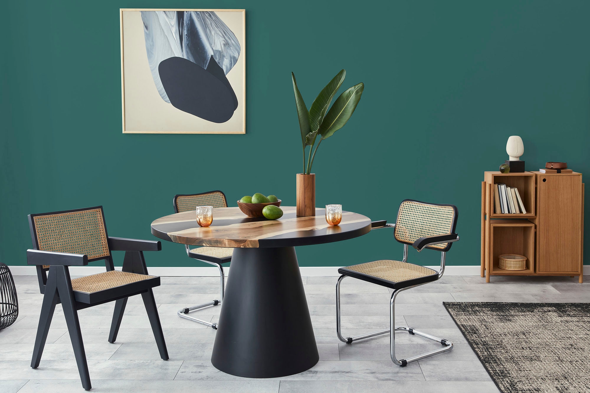 A.S. Création Wandfarbe »Premium Innenwandfarbe PURO Tuchmatt emerald green« ideal für Wohnzimmer, Schlafzimmer, Flur und Küche, Farbwelt Grün