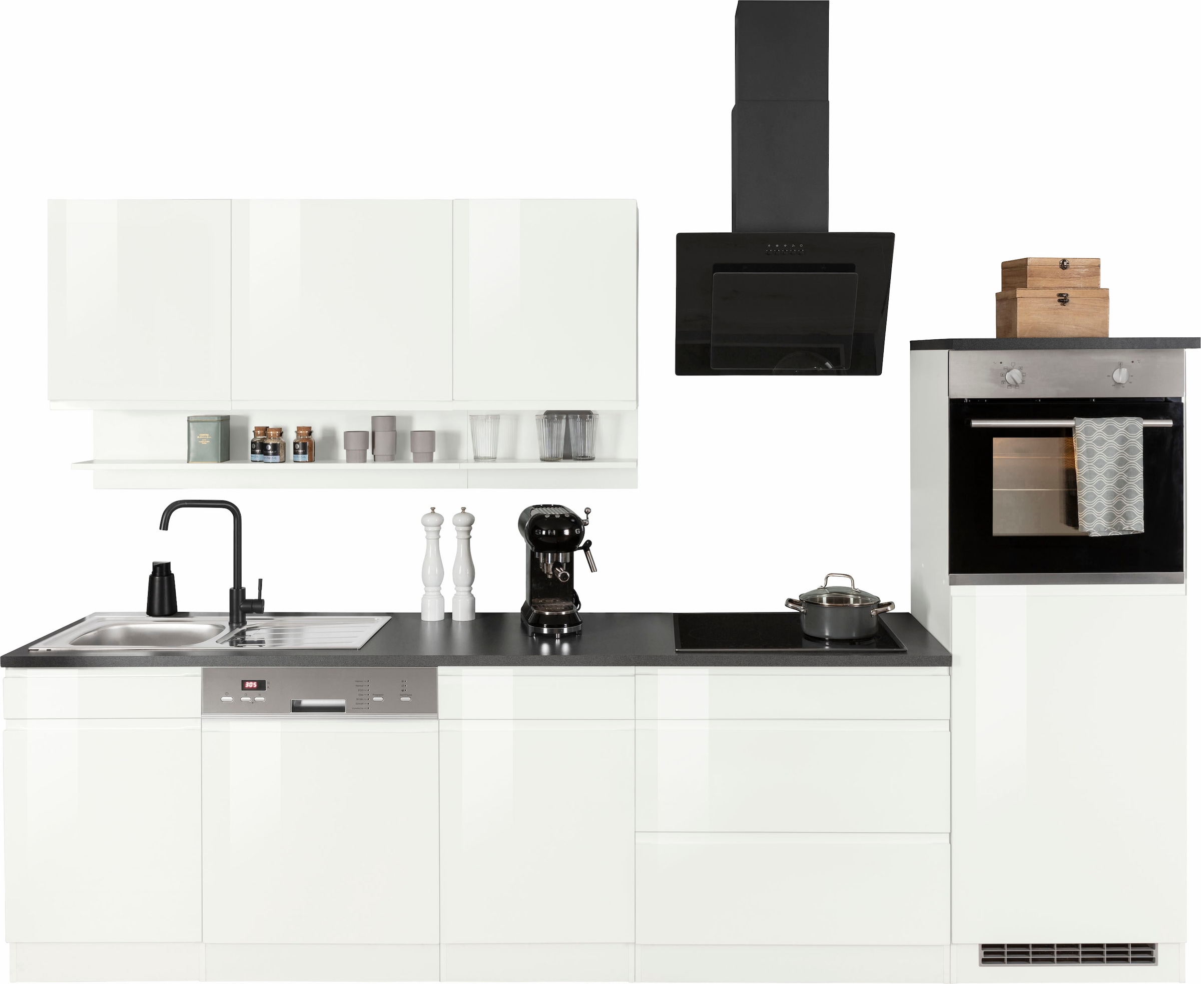 KOCHSTATION Küchenzeile »KS-Virginia« Breite 300 cm, wahlweise mit Induktio günstig online kaufen