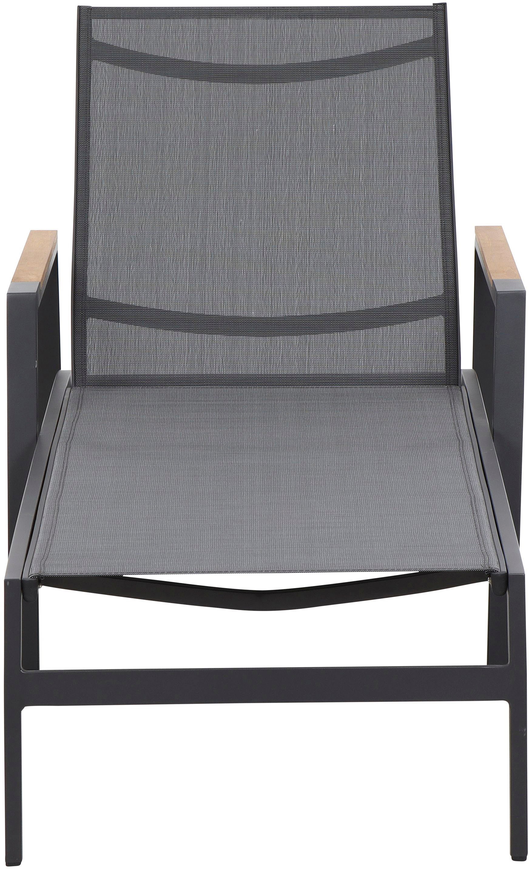Siena Garden Garten-Essgruppe »Savona / Zurigo«, (Set, 6 tlg.), bestehend aus 4 Sesseln, 1 Liege und 1 Tisch