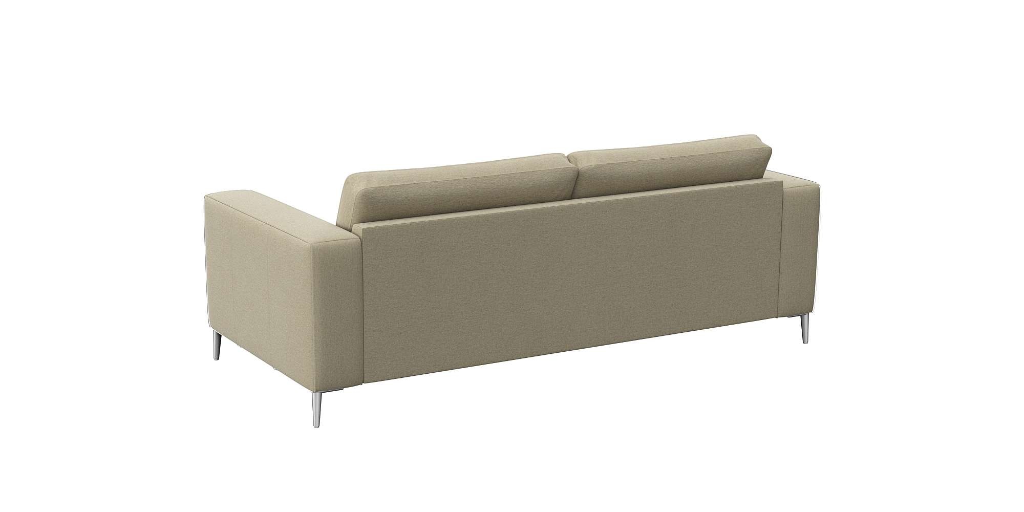 FLEXLUX 2,5-Sitzer »Fiore, super Sitzkomfort durch Kaltschaum im Sitz,«, breite Armlehnen, Füße Alu